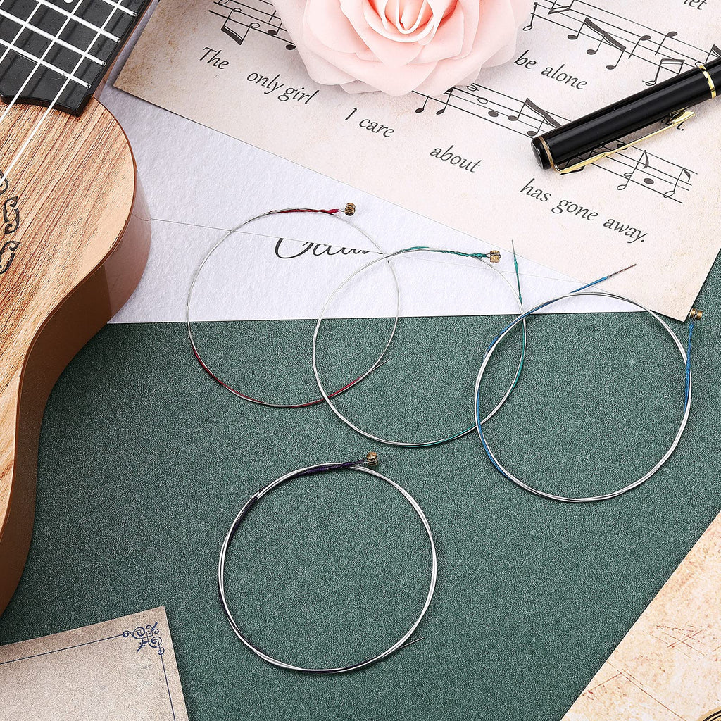 8 Pieces Violin Strings Universal Full Set (g-d-a-e) 4/4 Violin Universal Steel Core Fiddle Strings for Instruments 4/4 3/4 1/2 1/4 - Educator's Choice for Student