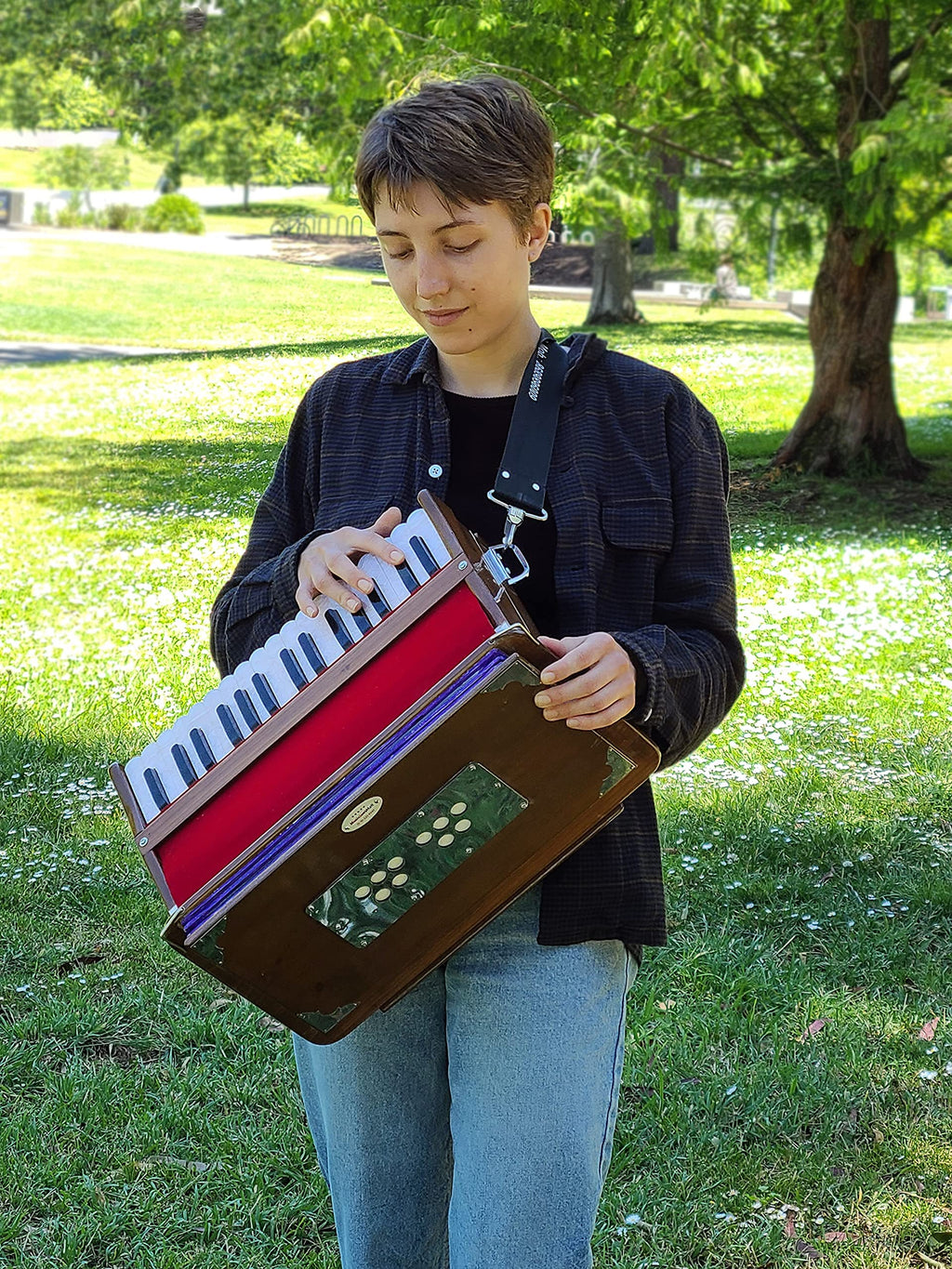 Musician's Mall Travel Harmonium Highly Portable Indian Instrument. Set-up, tuned and shipped from California, the oldest Indian Musical Instrument store in the US.
