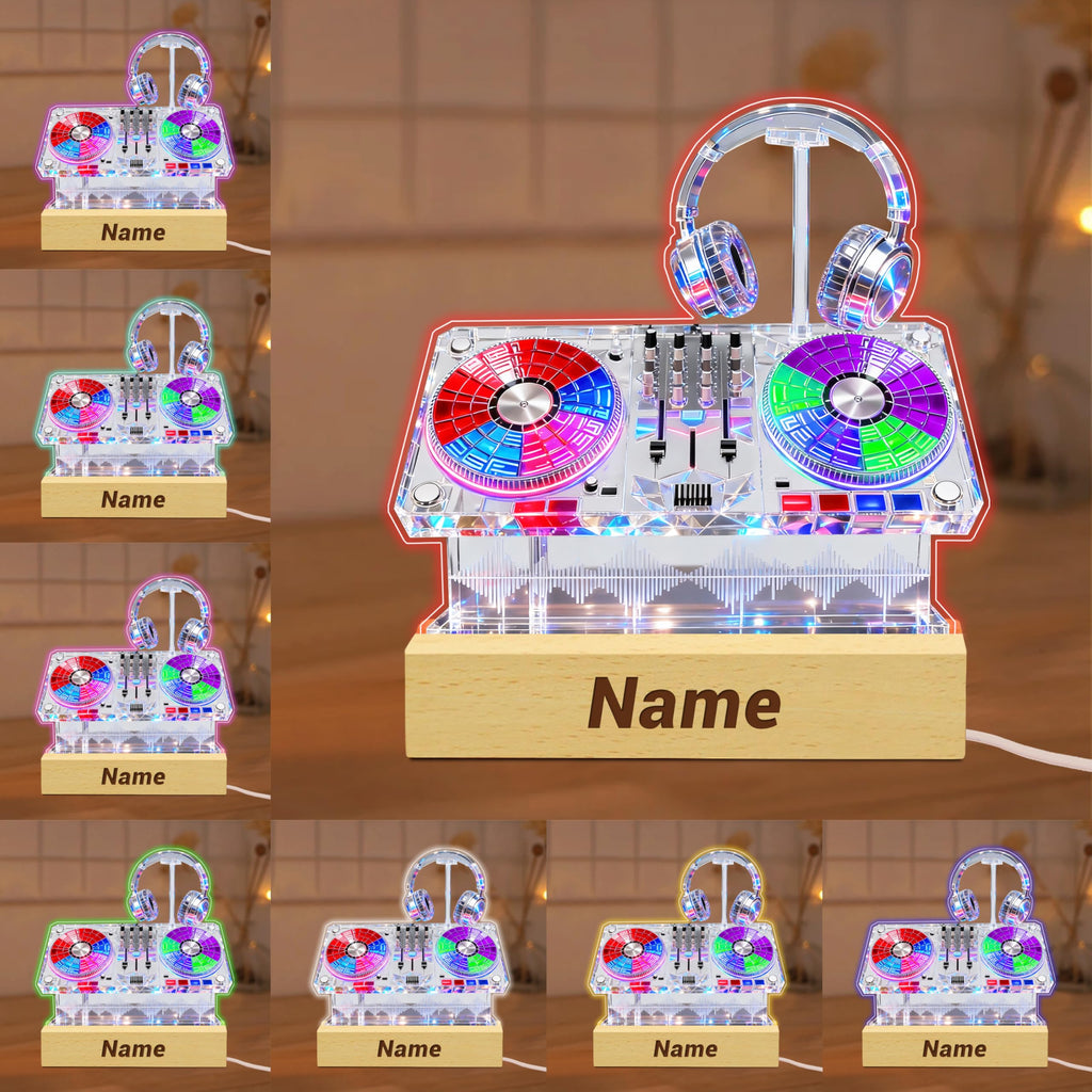 Personalized Name Violin Crystal Desktop Ornaments for Club Bedroom Office Custom Music Theme Stained Glass Acrylic Tabletop Plaque 2D Flat Electric Cello Figurine Sculpture for Violinist Cellist