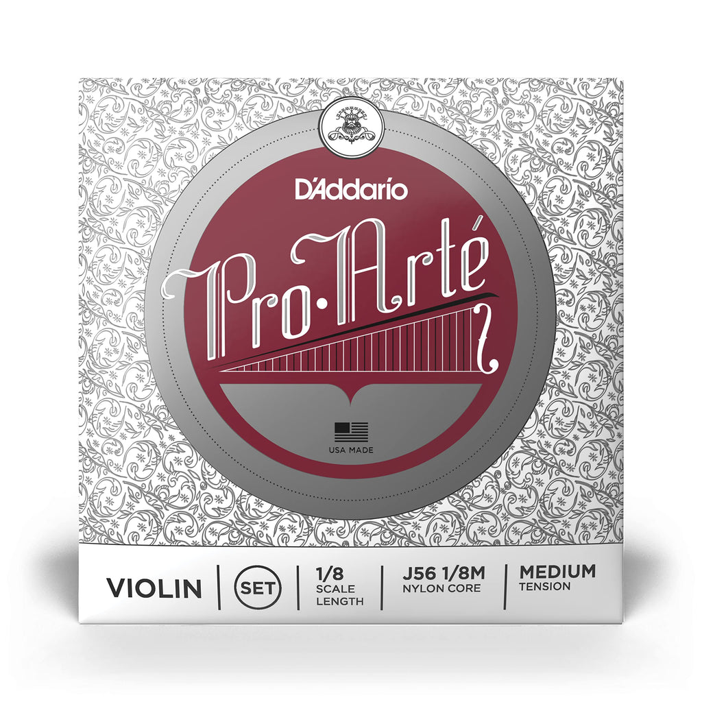 D'Addario J56 4/4M Pro-Arte Nylon violin Strings, Medium