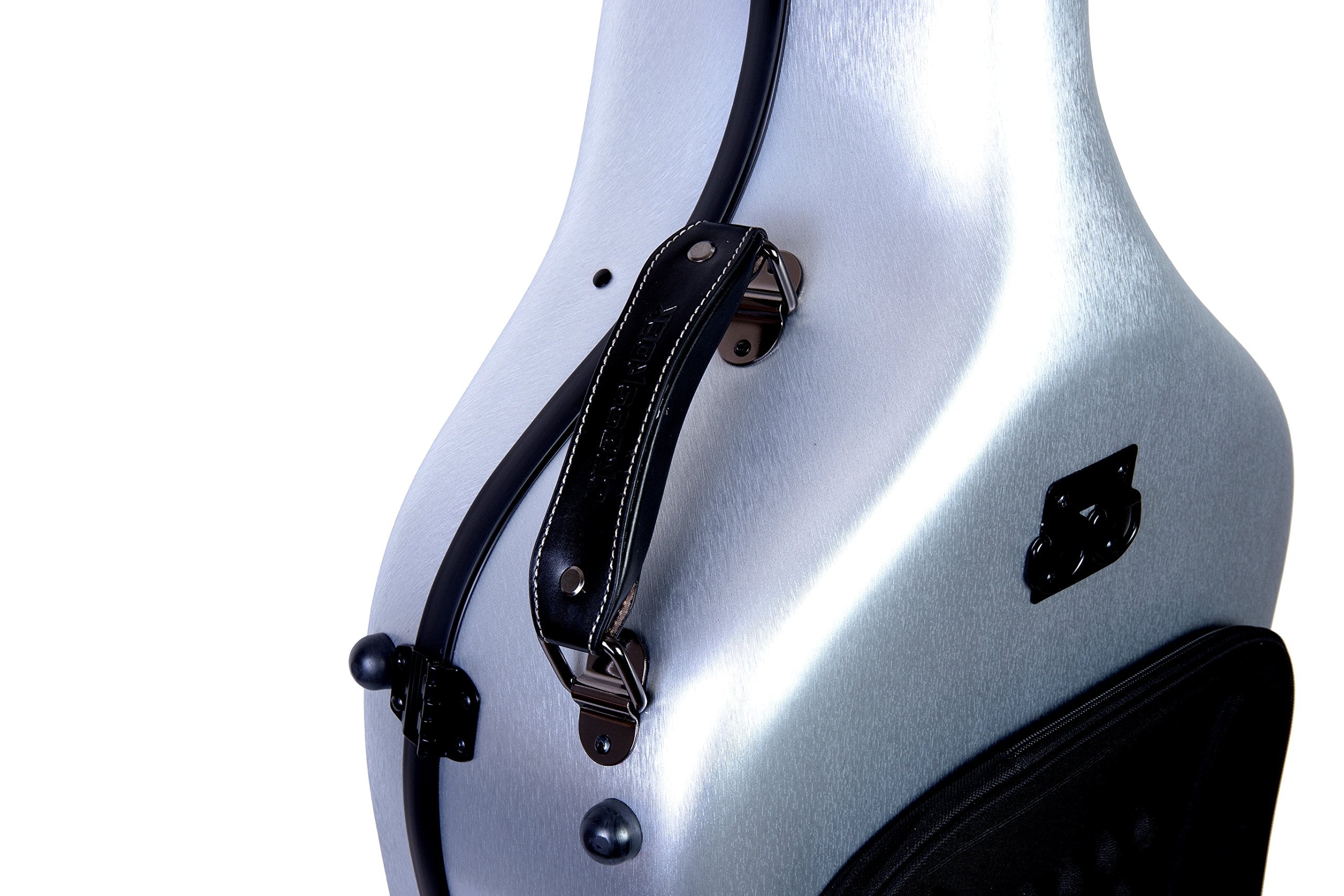 Crossrock Poly Carbon Cello Case for 4/4 Full-Size | Matte Blue Finish, Wheels, Lightweight & Durable – Best for School Orchestra & Student Musicians