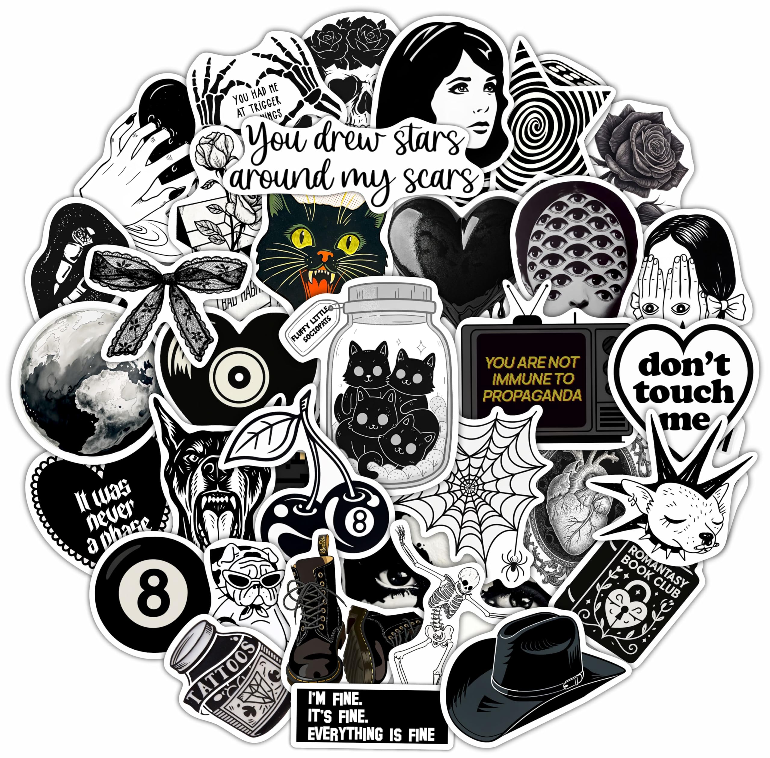 100Pcs Violin Stickers for Water Bottle and Laptop - Violin Party Supplies & Decorations, Waterproof Vinyl Decals, Music and Instrument Stickers, Gifts for Women & Men