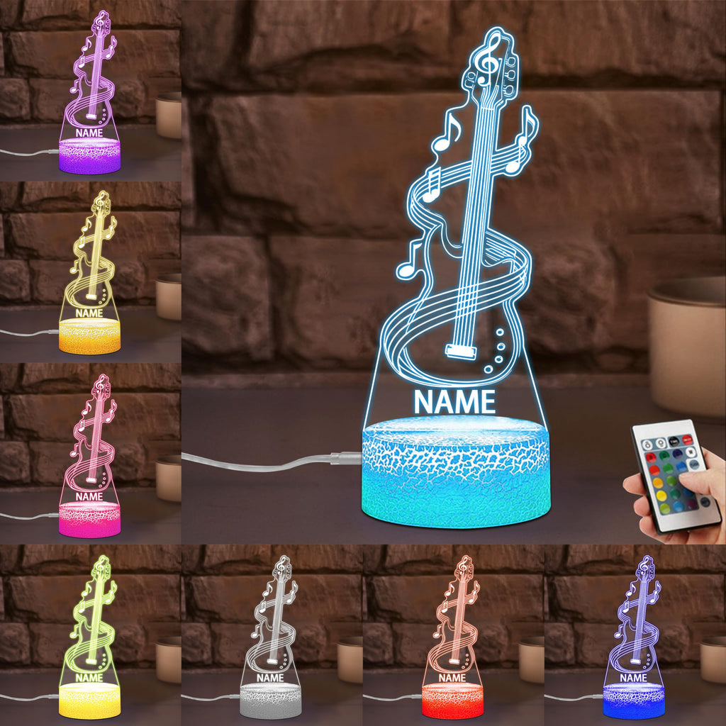 Personalized Name Violin Crystal Desktop Ornaments for Club Bedroom Office Custom Music Theme Stained Glass Acrylic Tabletop Plaque 2D Flat Electric Cello Figurine Sculpture for Violinist Cellist