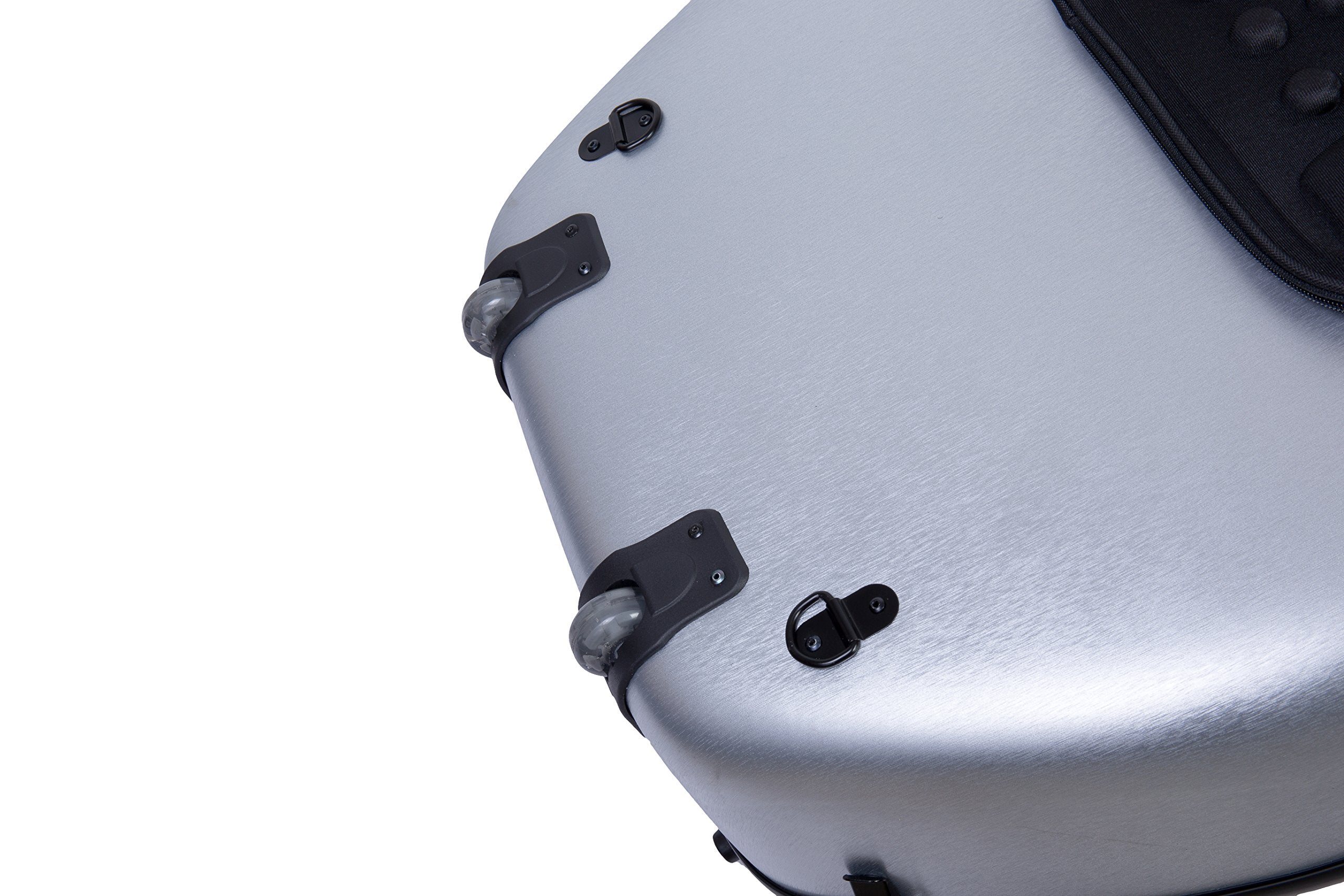 Crossrock Poly Carbon Composite Cello Case, for 3/4 Size Cello with backpack and wheels in Blue(CRF1000CETBLHT)