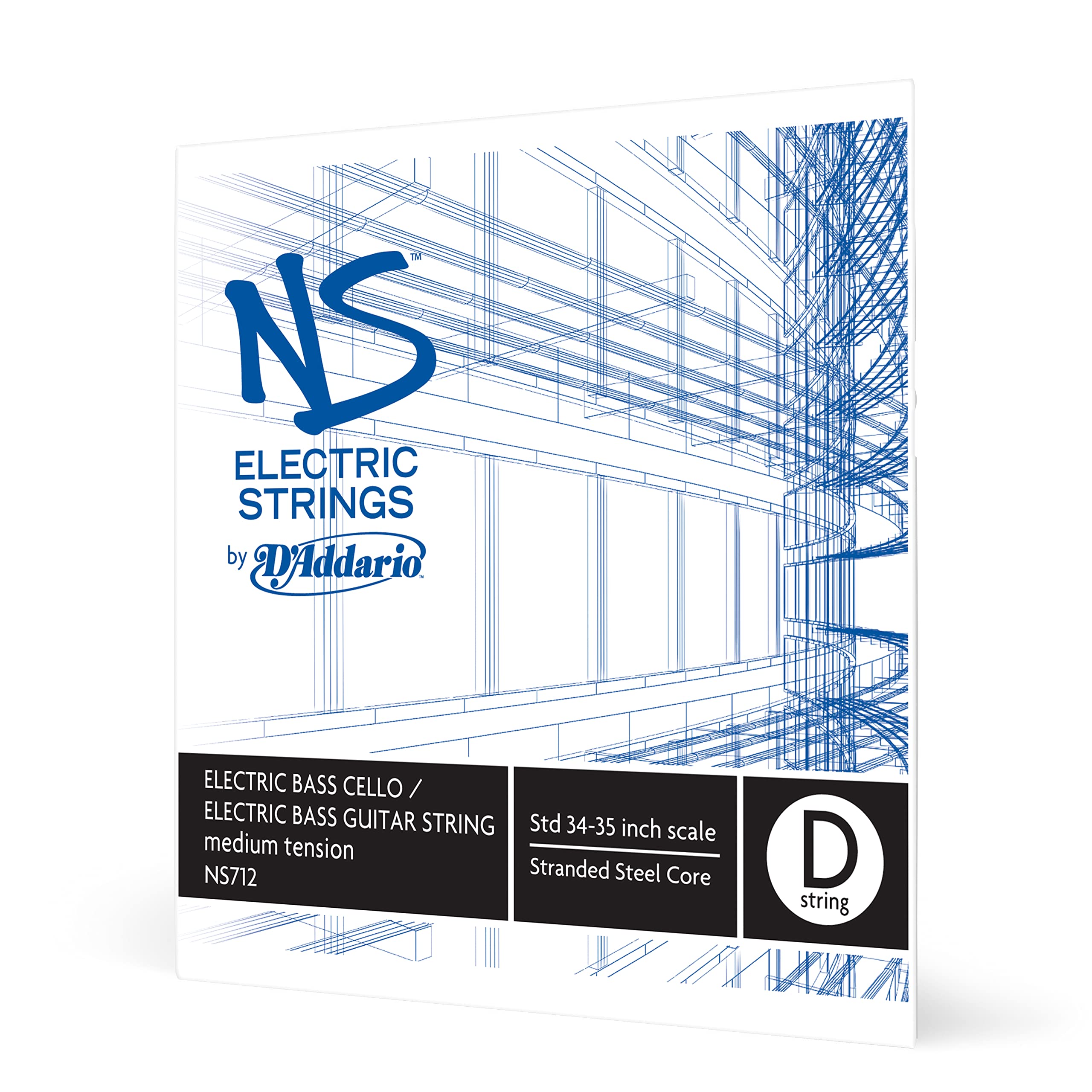 D'Addario NS Electric Bass/Cello String Set, 4/4 Scale, Medium Tension