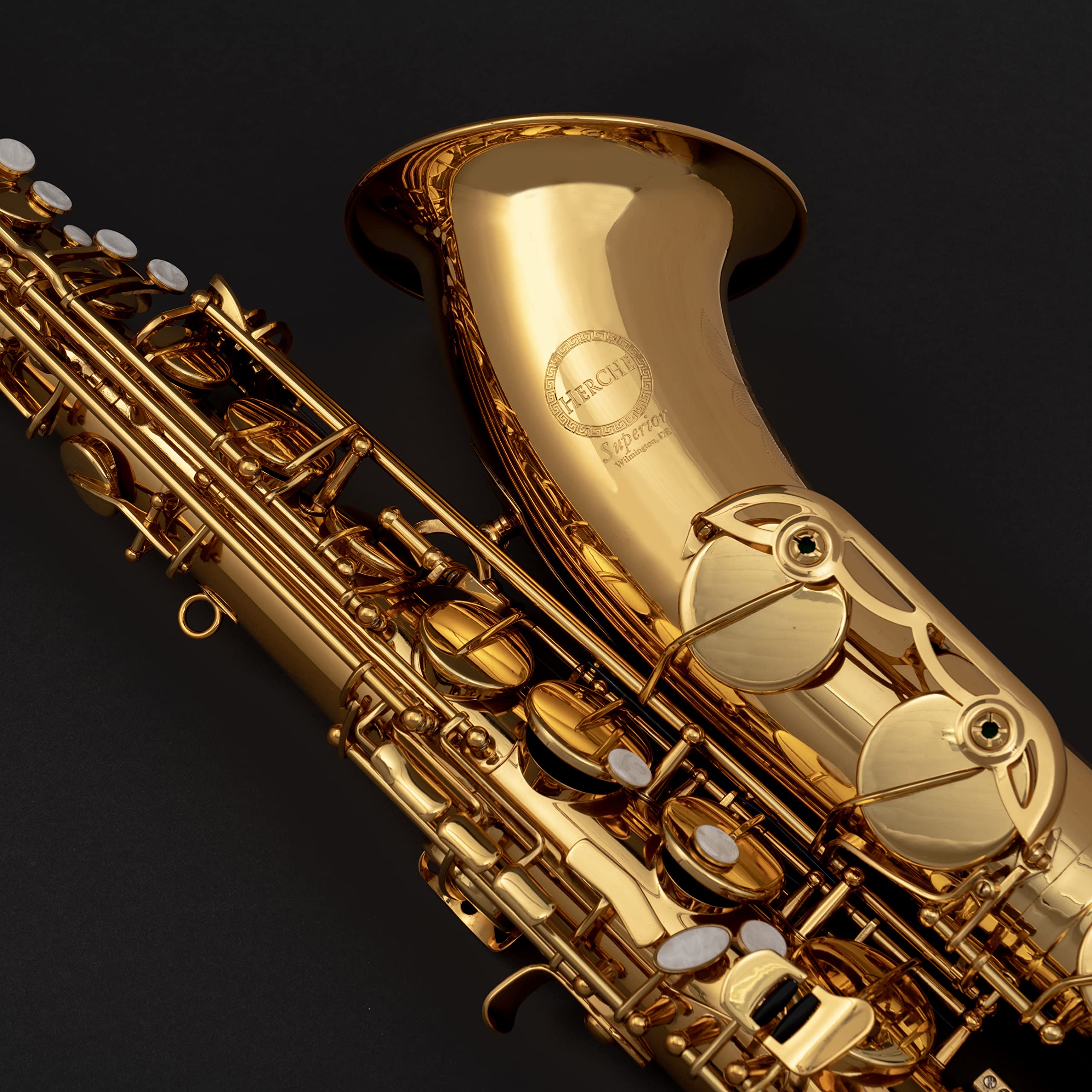 Saxophone Herche Superior Alto Saxophone X3 | Professional Instruments for All Levels | High F# Key | Educator Approved & Service Plan