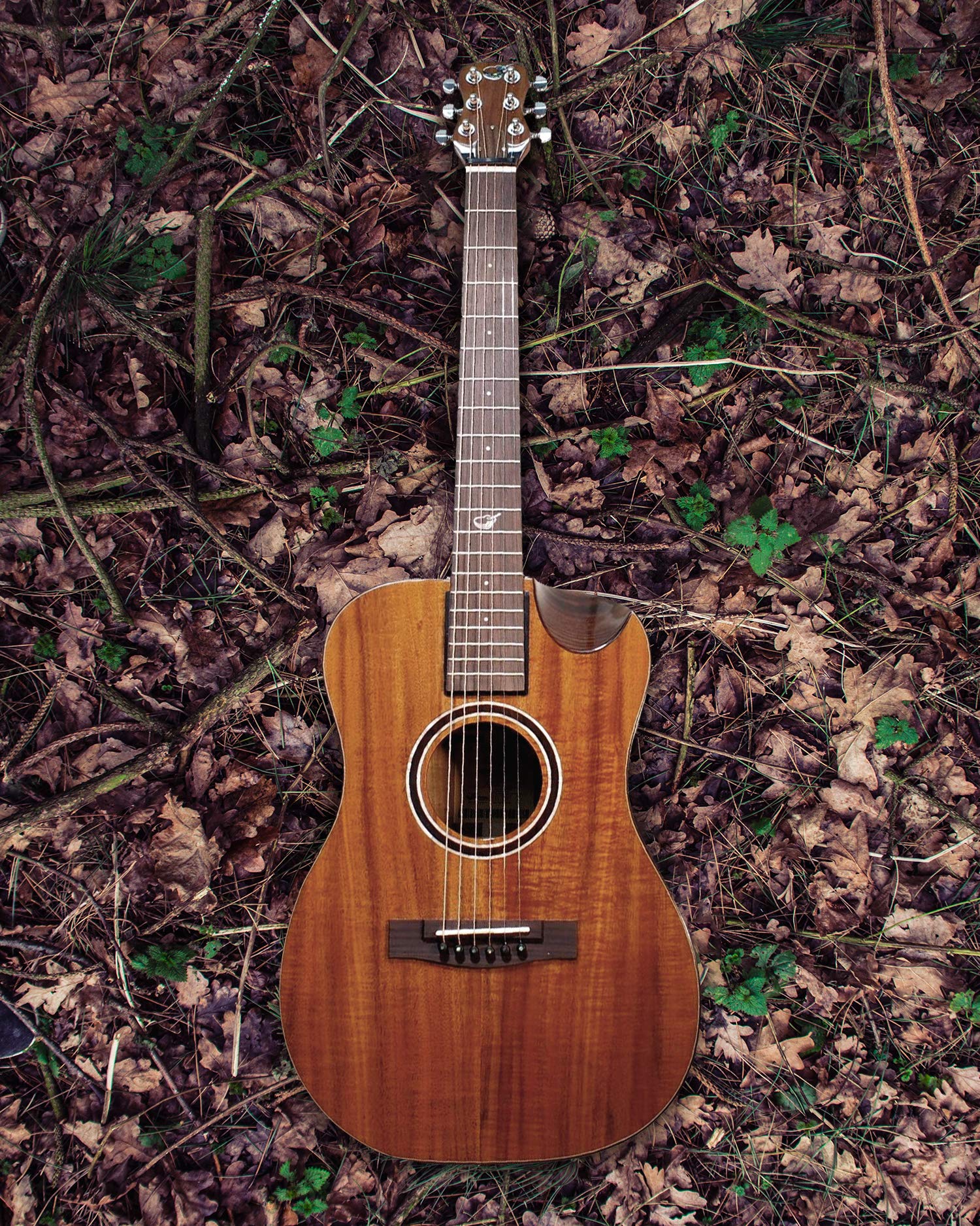 Journey Instruments Solid Sitka Acoustic Collapsible Travel Guitar PJ410N | Traveling Acoustic Guitar with Collapsible Patented System, Portable Backpack Case (African Mahogany)