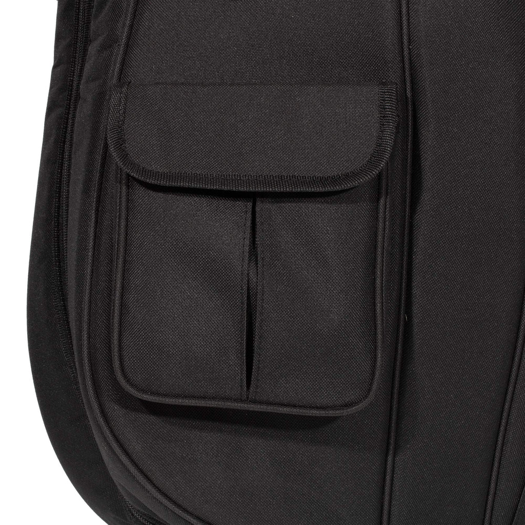 MI&VI CB-5001 Cello Soft Case Travel Gig Bag (3/4 Size) With Multiple Pockets and Adjustable Backpack Straps | 12mm Thick Padding | Waterproof | Non-Abrasive Lining - By MIVI Music