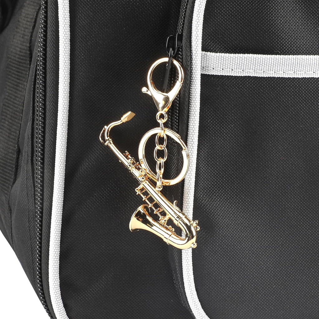 Musical Instrument Keychain, Miniature Saxophone Keychain,Musical Instrument Gift,Christmas Ornament