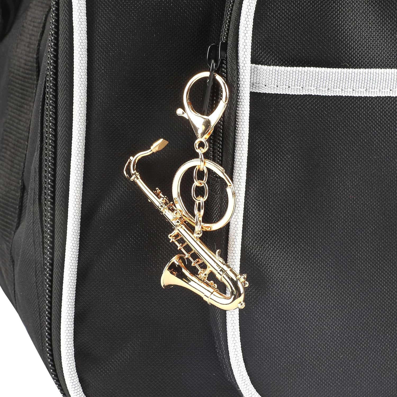 Musical Instrument Keychain, Miniature Saxophone Keychain,Musical Instrument Gift,Christmas Ornament