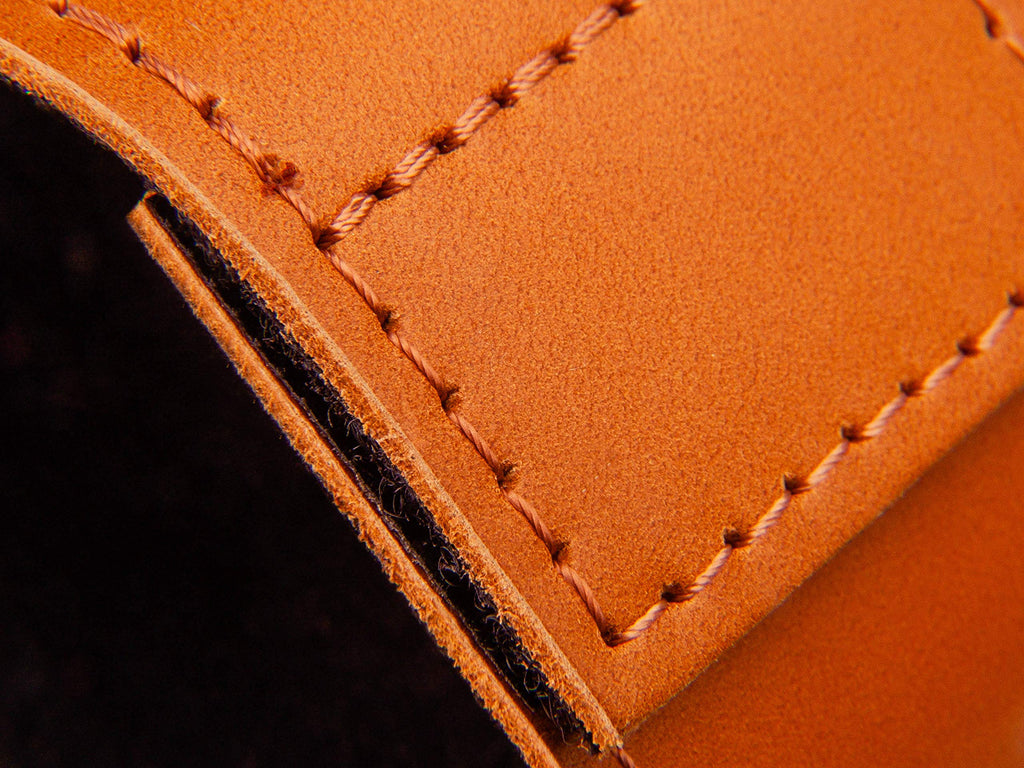 Trumpet valve guard by KGUBrass is the leather trumpet valve protector made of luxurious mild and thick material; use as protection from corrosion, scratches and stains (Marsala)