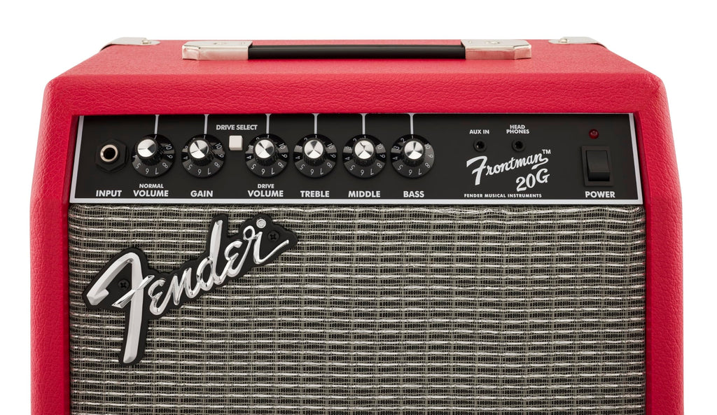 Fender Frontman 10G Electric Guitar Amplifier, 10-Watt Practice Amp with 6" Speaker, Built-in Overdrive, Headphone Jack & Aux Input, Black/Silver, with 2-Year Warranty