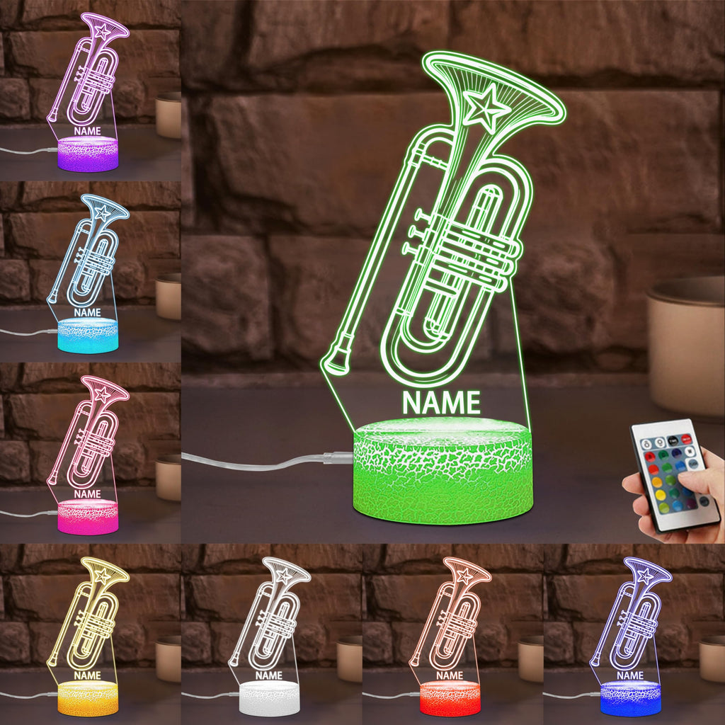 Personalized Name Violin Crystal Desktop Ornaments for Club Bedroom Office Custom Music Theme Stained Glass Acrylic Tabletop Plaque 2D Flat Electric Cello Figurine Sculpture for Violinist Cellist