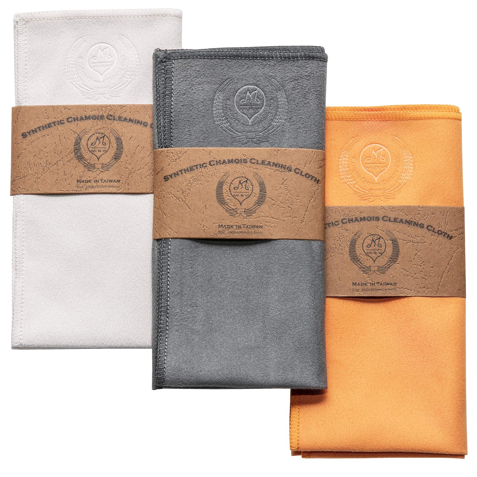 MI&VI Synthetic Chamois Microfiber Instrument Cleaning & Polishing Cloth for Violin, Viola, Cello, Bass, Guitar, Saxophone, Flute 12x12in (Charcoal-Grey)