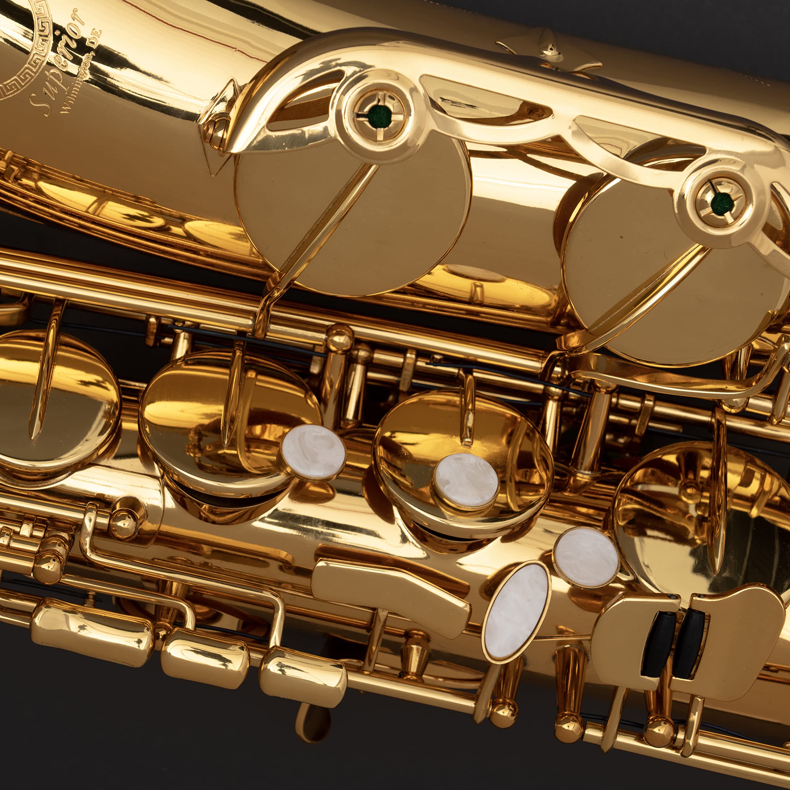 Saxophone Herche Superior Alto Saxophone X3 | Professional Instruments for All Levels | High F# Key | Educator Approved & Service Plan