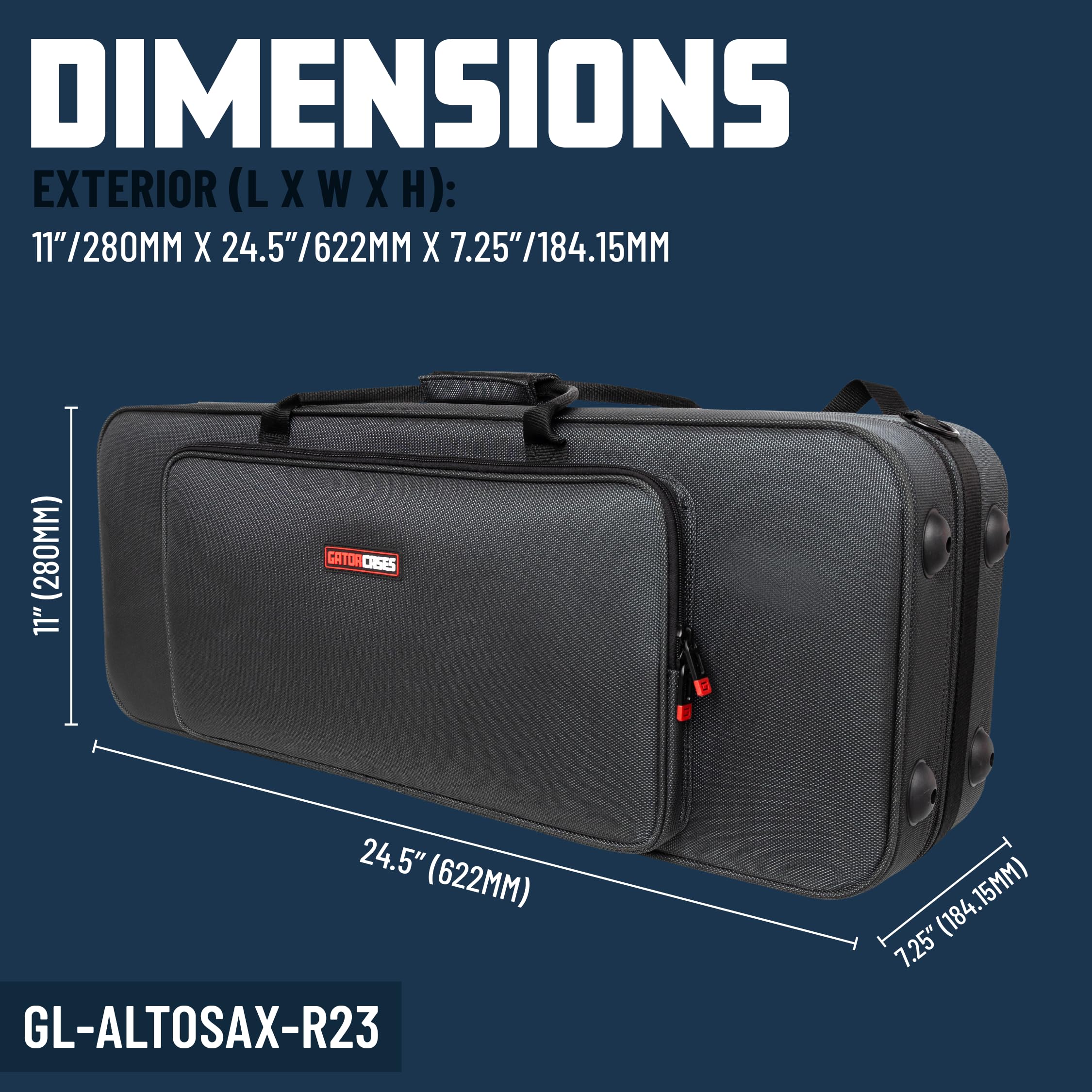 Gator Cases Adagio Series Shaped EPS Polyfoam Lightweight Case for Bb Trumpet; (GL-TRUMPET-S23)