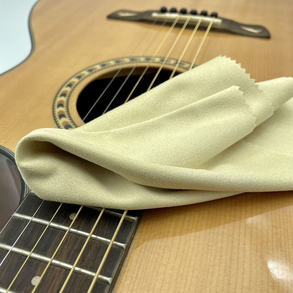 AAwipes Violin Clean Cloths Microfiber (6-Pack 12"x12" Cloths Blue) Plush Polishing Cloths for Musical Instruments Premium Cleaning Cloths for Guitar Piano Clarinet Trumpet Sax Universal (HCIS-1212-B)
