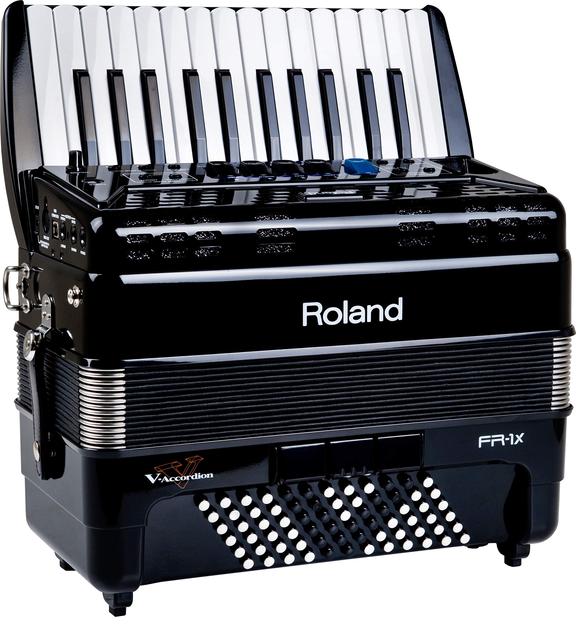 Roland FR-1X Premium V-Accordion Lite with 26 Piano Keys and Speakers, Red (FR-1X-RD)