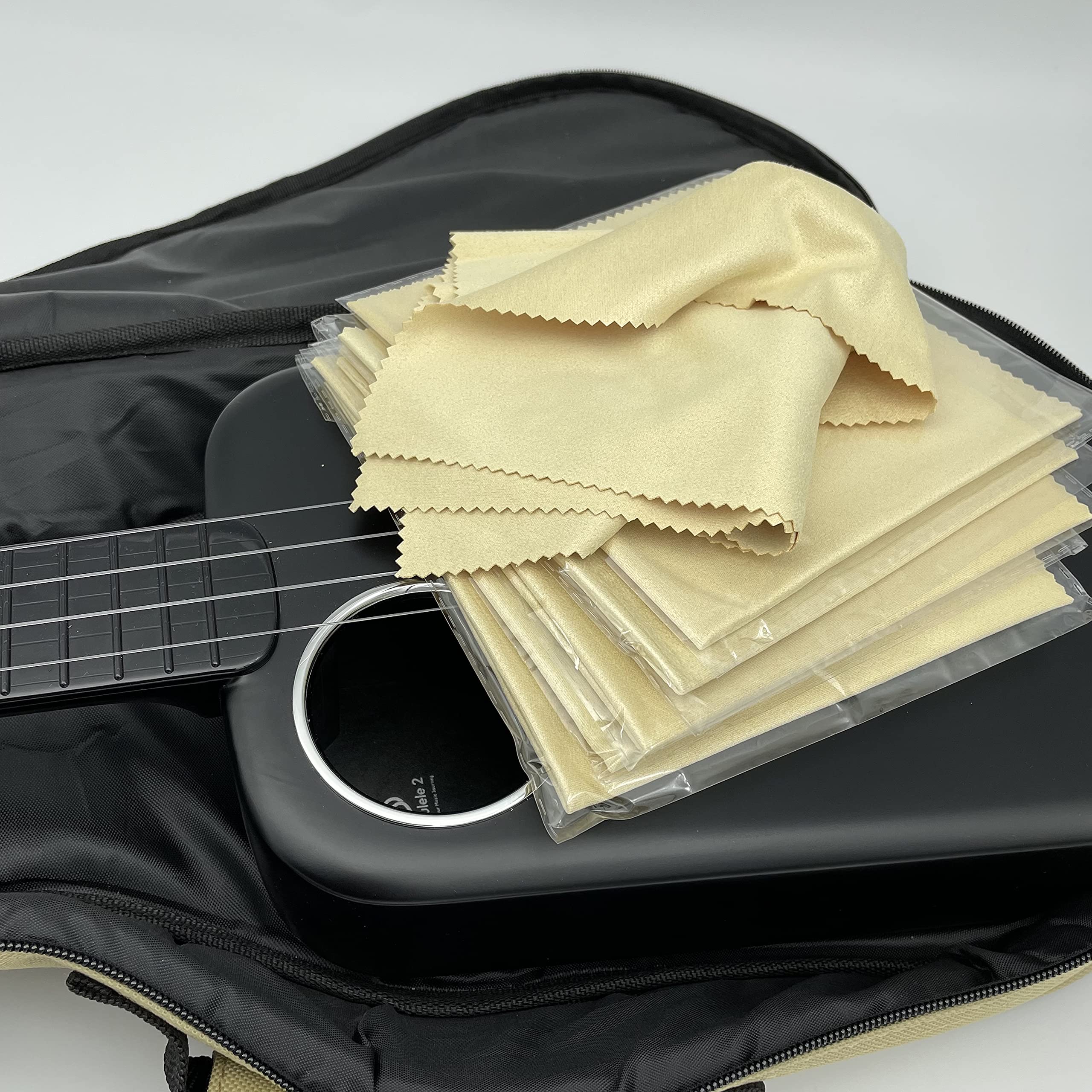 AAwipes Violin Clean Cloths Microfiber (6-Pack 12"x12" Cloths Blue) Plush Polishing Cloths for Musical Instruments Premium Cleaning Cloths for Guitar Piano Clarinet Trumpet Sax Universal (HCIS-1212-B)