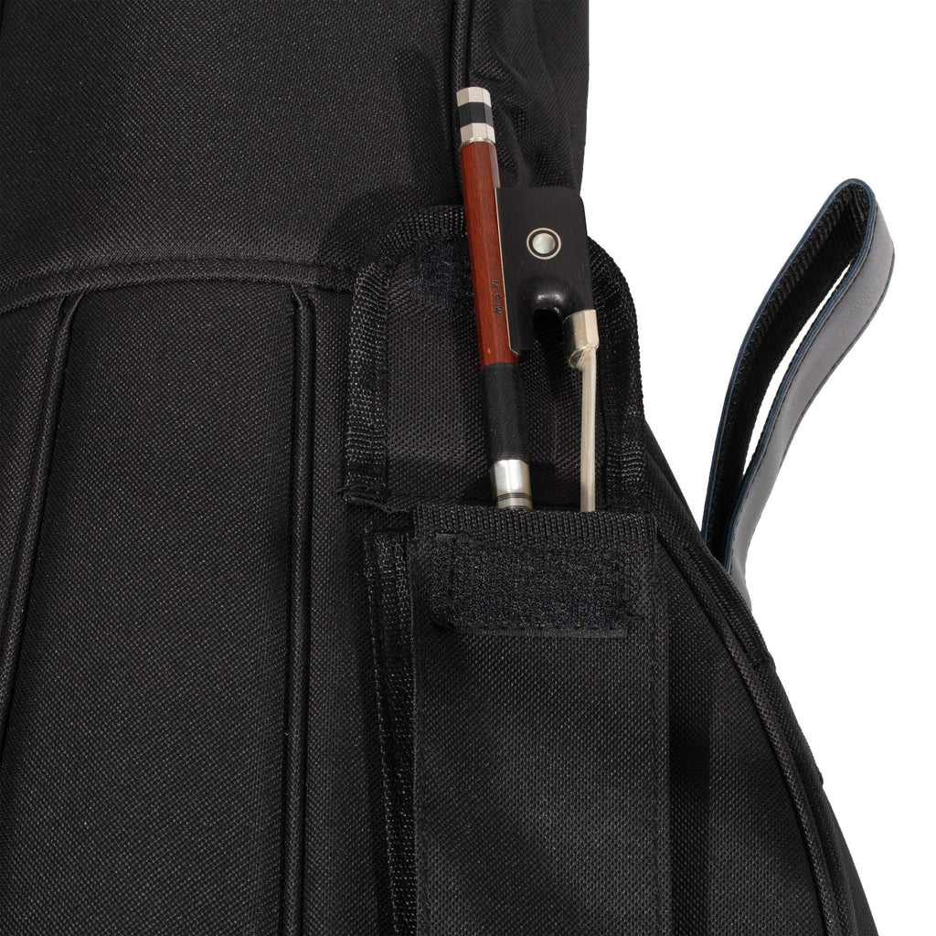 MI&VI CB-5001 Cello Soft Case Travel Gig Bag (3/4 Size) With Multiple Pockets and Adjustable Backpack Straps | 12mm Thick Padding | Waterproof | Non-Abrasive Lining - By MIVI Music