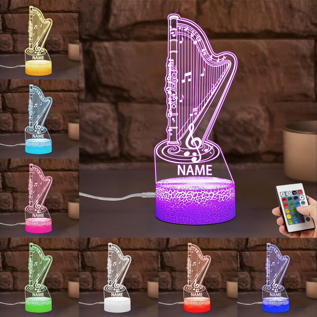Personalized Name Violin Crystal Desktop Ornaments for Club Bedroom Office Custom Music Theme Stained Glass Acrylic Tabletop Plaque 2D Flat Electric Cello Figurine Sculpture for Violinist Cellist