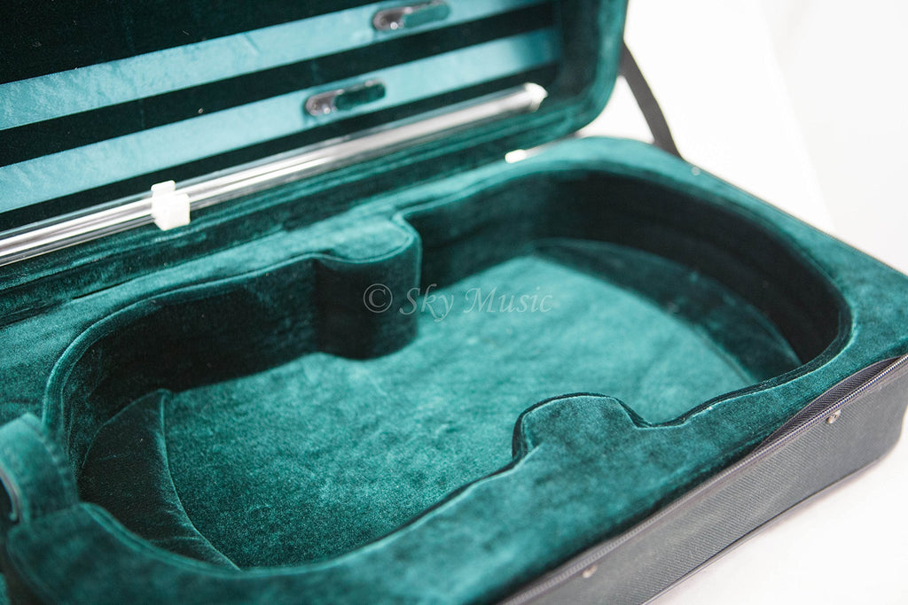 SKY Violin Triangle Case Lightweight 3/4 Size Black Color