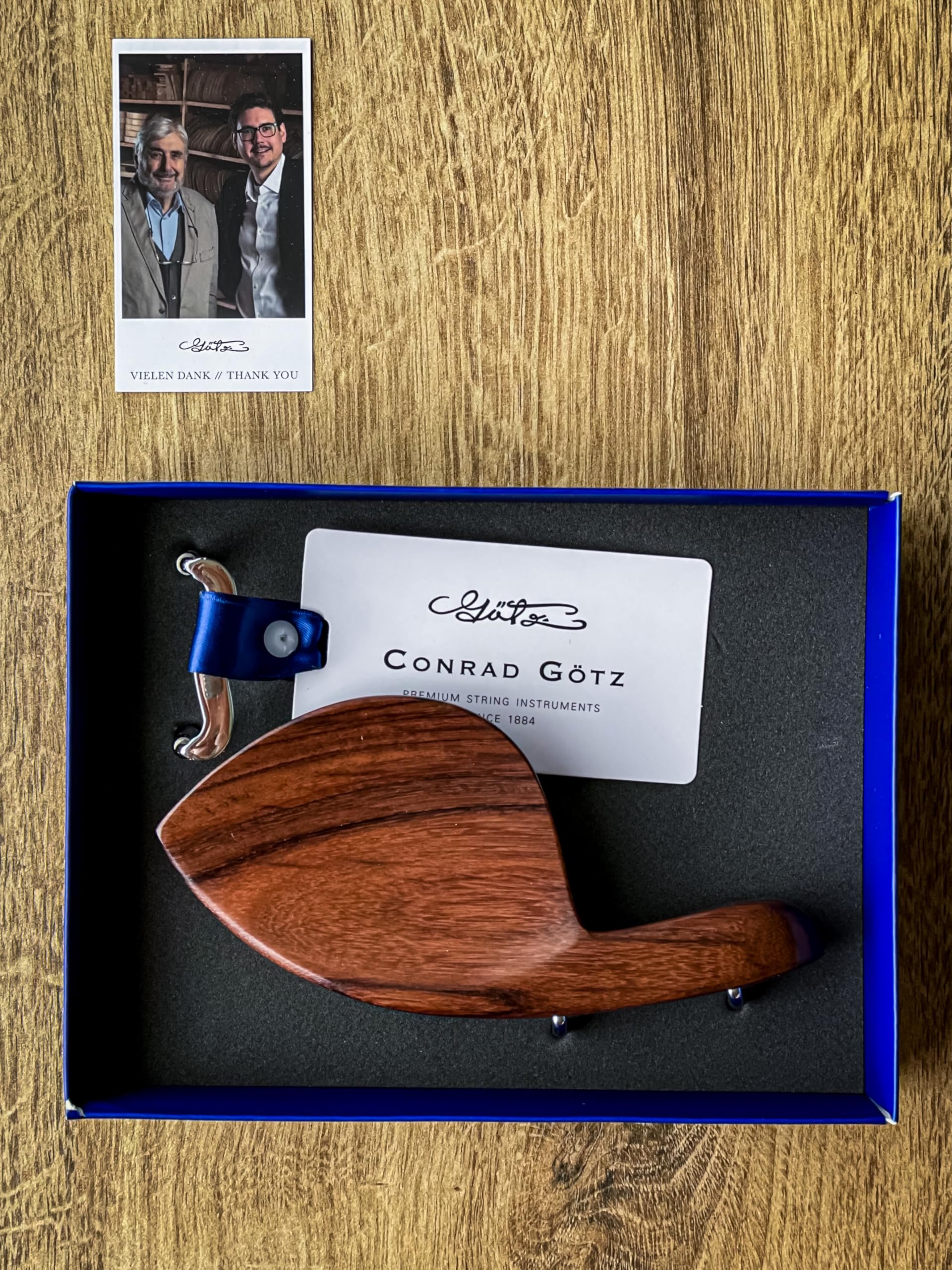 Conrad Götz, ZK-4254, Guarneri Chinrest for Violin 4/4, Rosewood