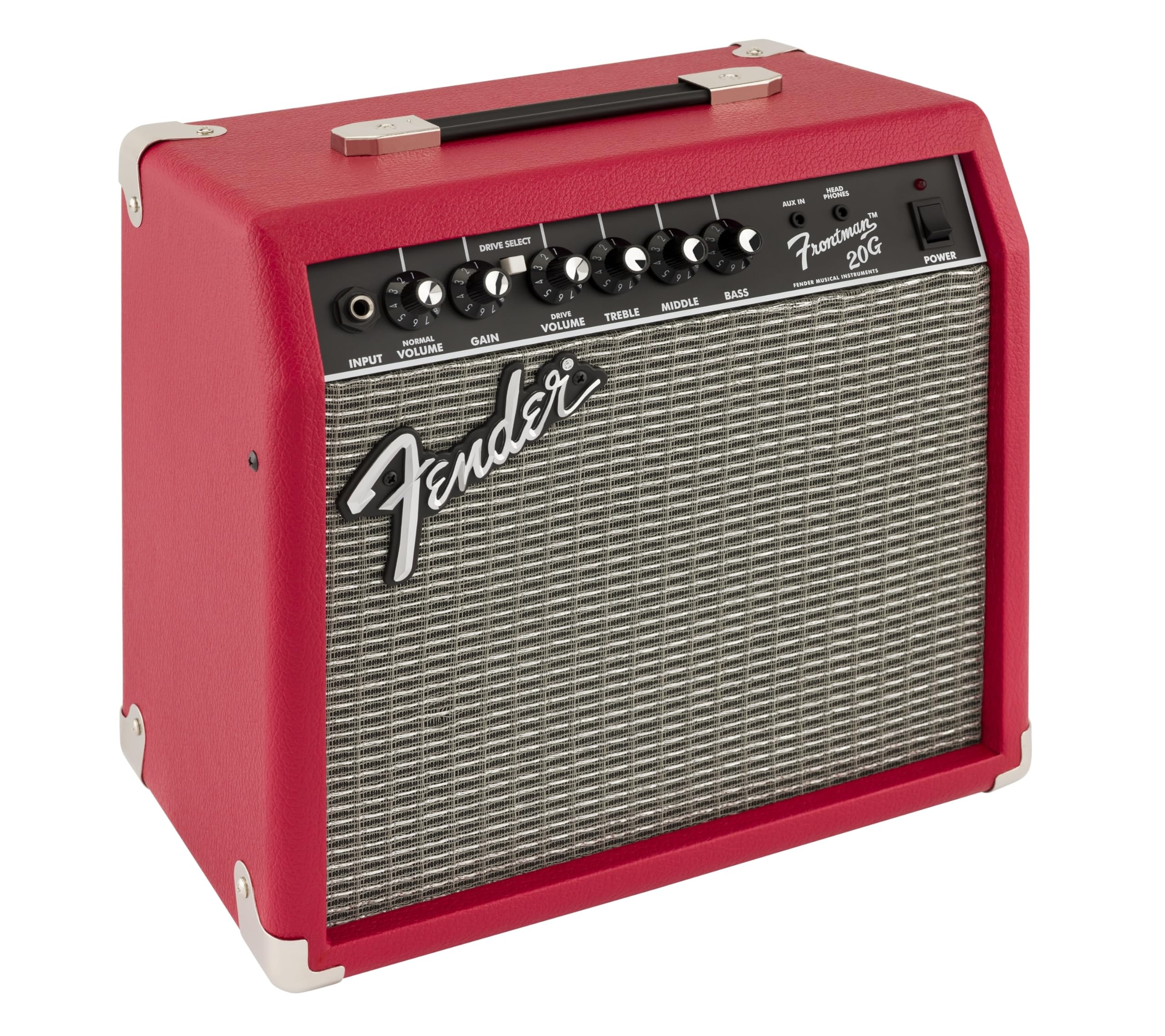 Fender Frontman 10G Electric Guitar Amplifier, 10-Watt Practice Amp with 6" Speaker, Built-in Overdrive, Headphone Jack & Aux Input, Black/Silver, with 2-Year Warranty