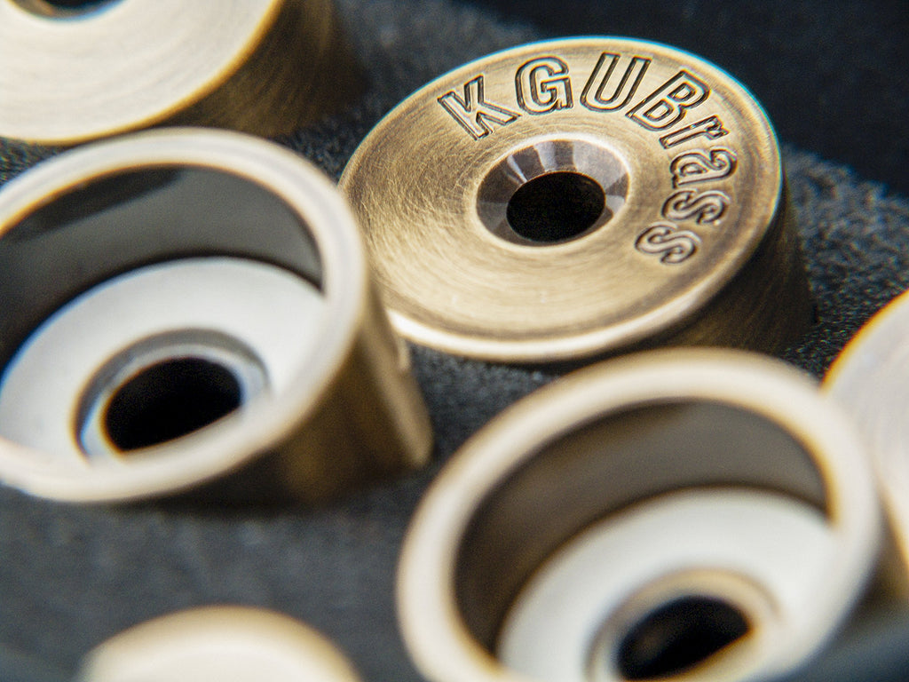 Trumpet Trim Kit for improving the sound. For all Bach Stradivarius Trumpet. Custom made KGUBrass (HEAVY, Antique Bronze Lacquer)