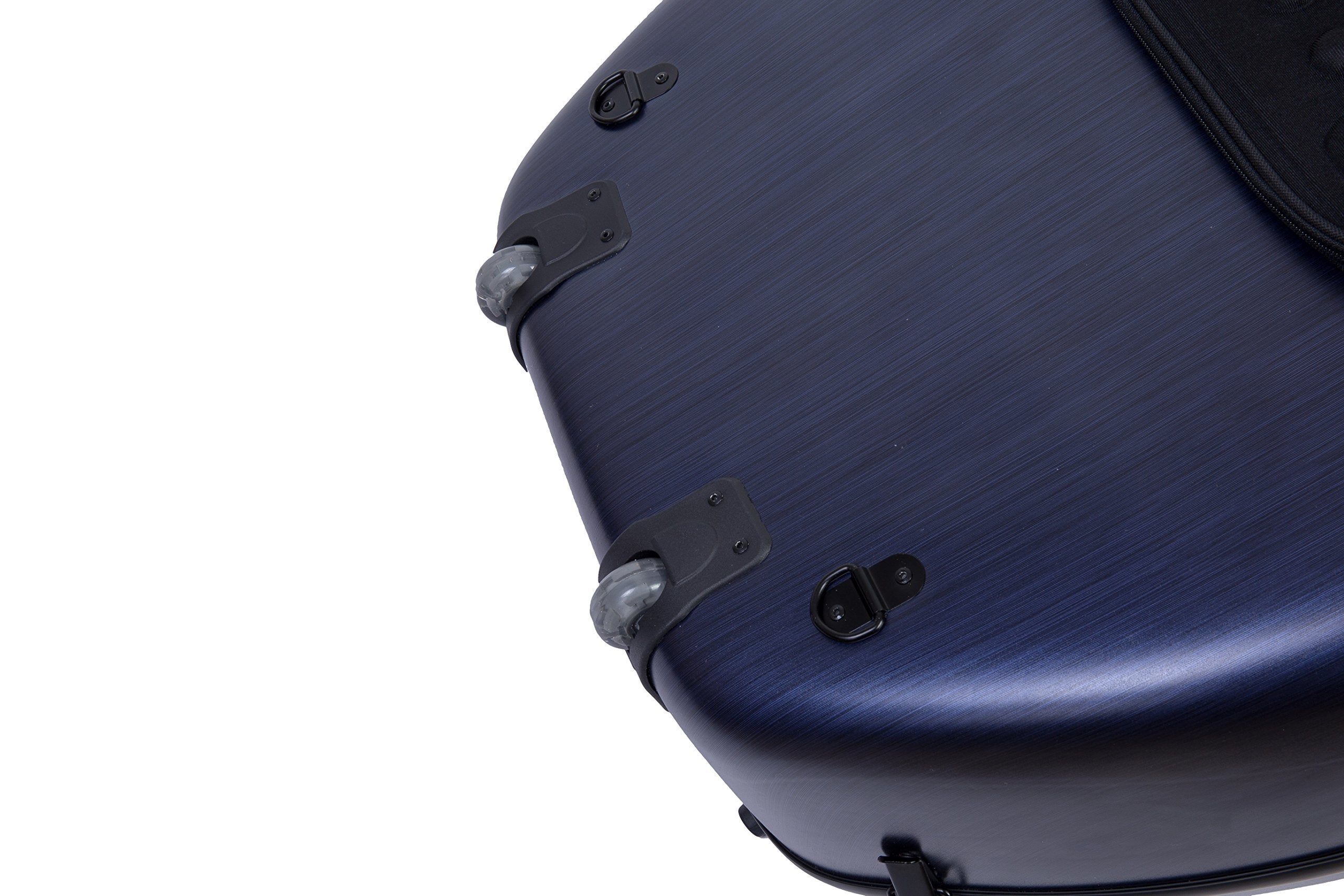 Crossrock Poly Carbon Composite Cello Case, for 3/4 Size Cello with backpack and wheels in Blue(CRF1000CETBLHT)