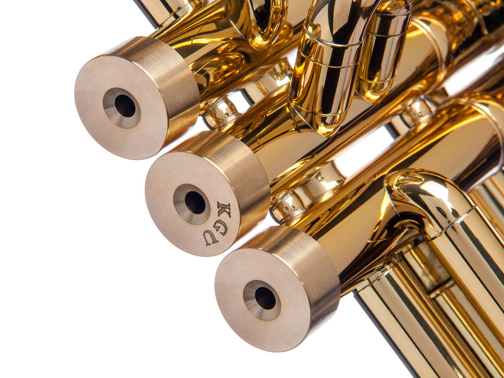 Trumpet Trim Kit for improving the sound. For all Bach Stradivarius Trumpet. Custom made KGUBrass (HEAVY, Antique Bronze Lacquer)