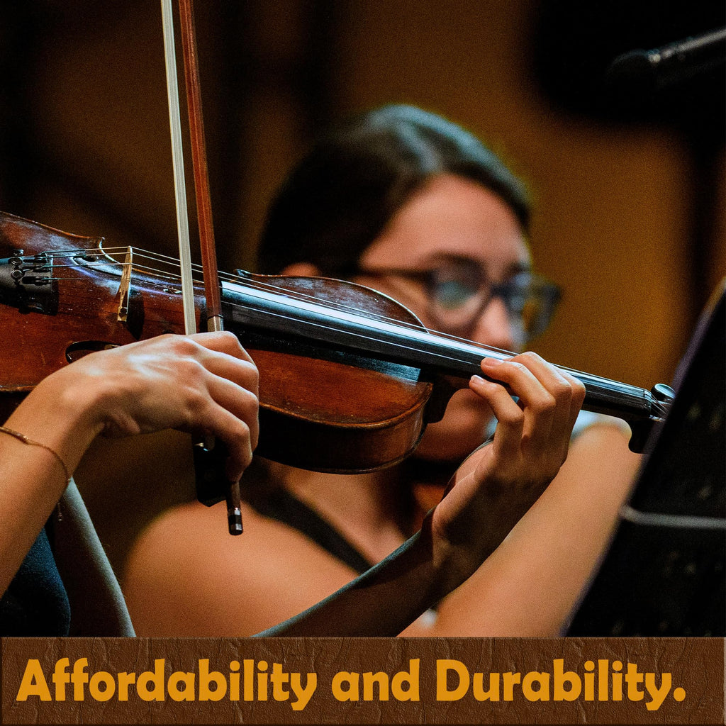 Violin Strings, Alice 4/4 Violin Strings Full Set Nylon Core Al-Mg & Ni-Fe Winding with Ball End, 1 Set