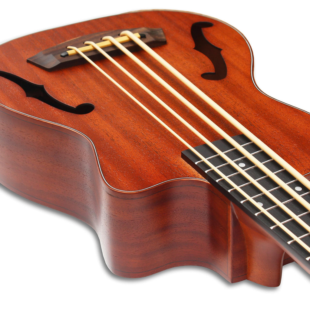 Batking Ubass Fretless,Bass Ukulele Electric 30 inch baritone ukelele bass,Electric Acoustic Bass Uku Wtih Gig Bag