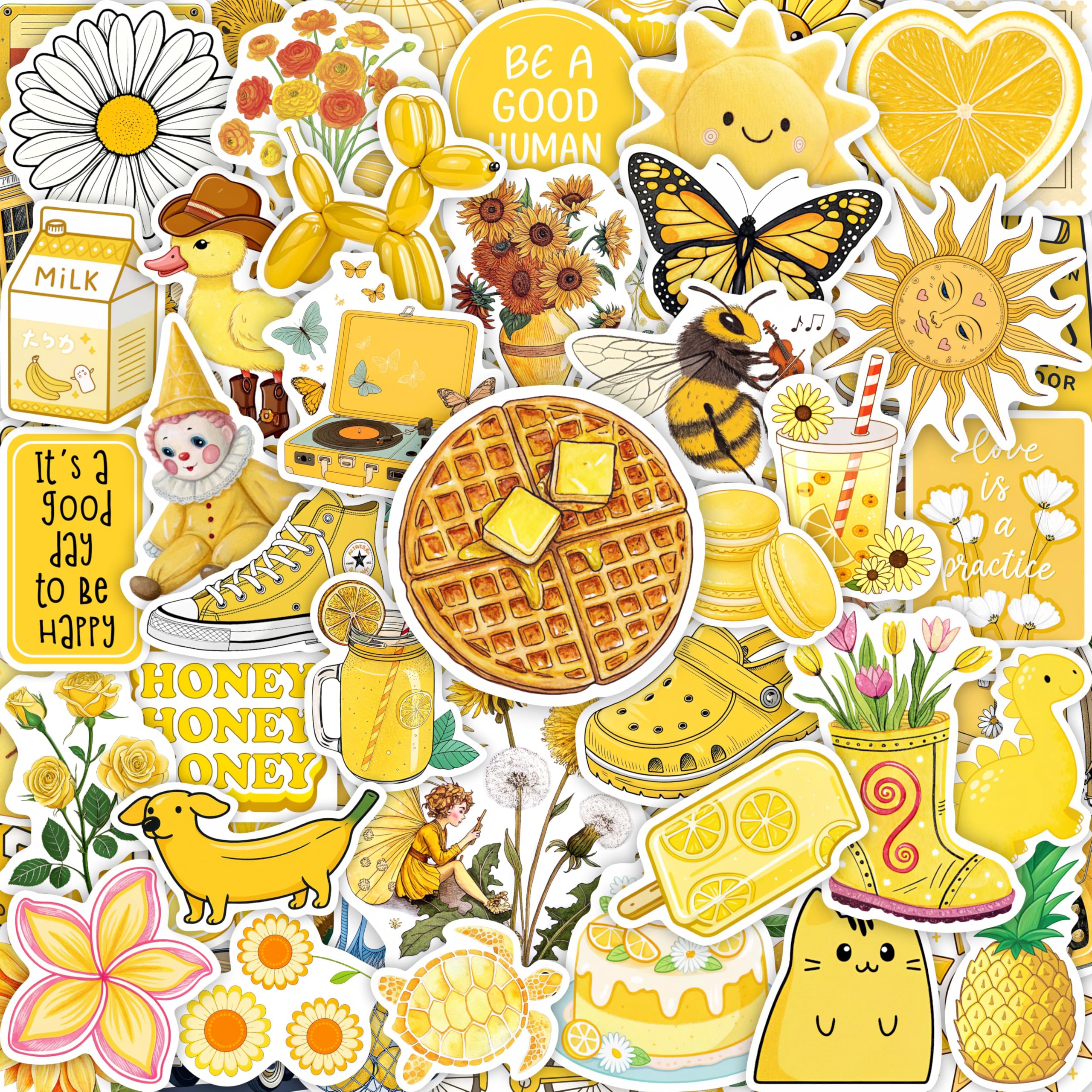 100Pcs Violin Stickers for Water Bottle and Laptop - Violin Party Supplies & Decorations, Waterproof Vinyl Decals, Music and Instrument Stickers, Gifts for Women & Men