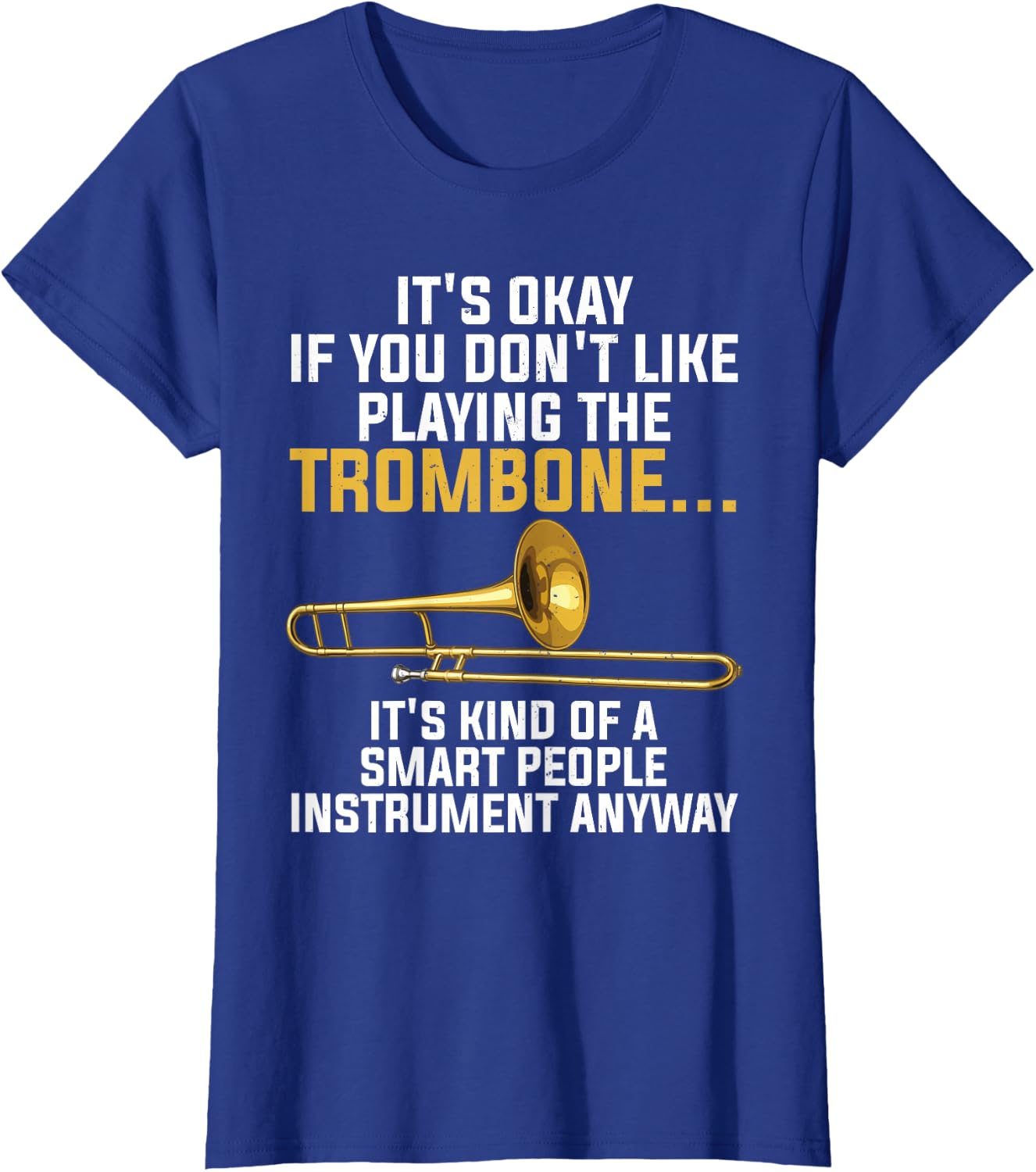 Funny Trombone Art for Men Women Kids Jazz Trombone Player T-Shirt