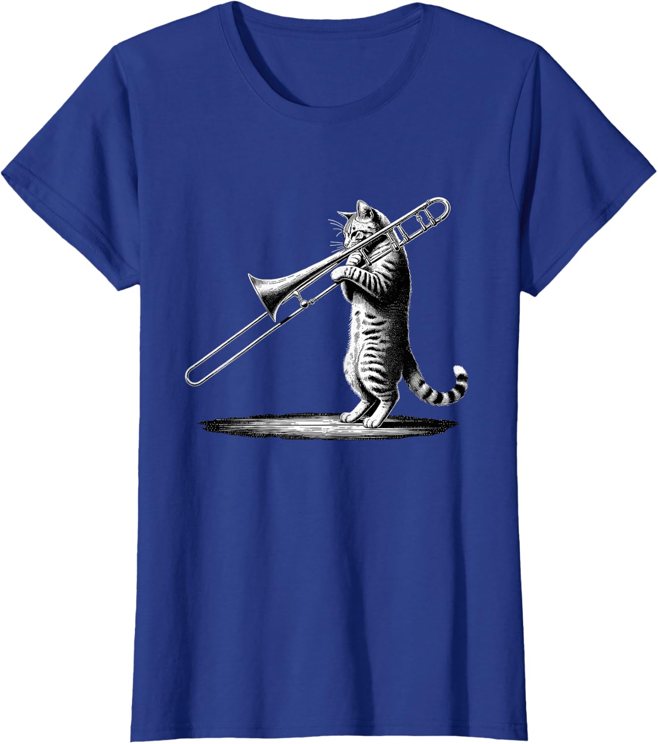 Cat Playing Trombone Player Trombonist Instrument T-Shirt