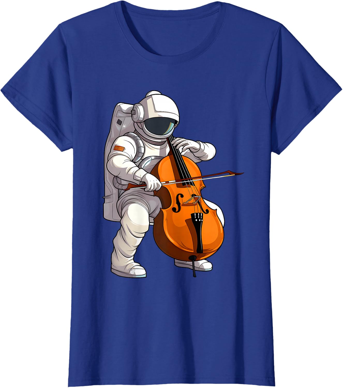 Cool Cello Art Cellist Music Cello Player Astronaut Design T-Shirt