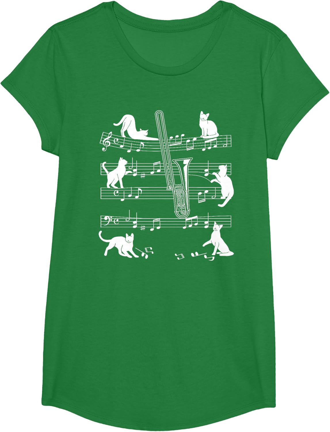 Trombonist Cats for Cat Loving Trombone Players T-Shirt