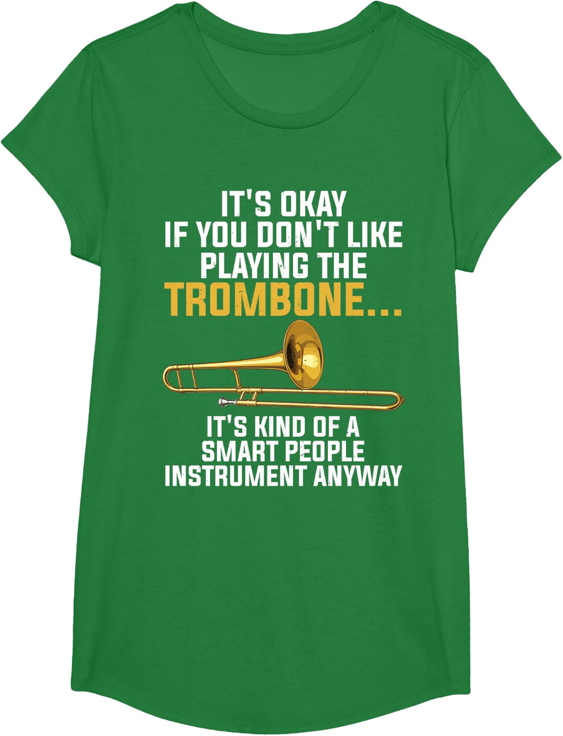 Funny Trombone Art for Men Women Kids Jazz Trombone Player T-Shirt