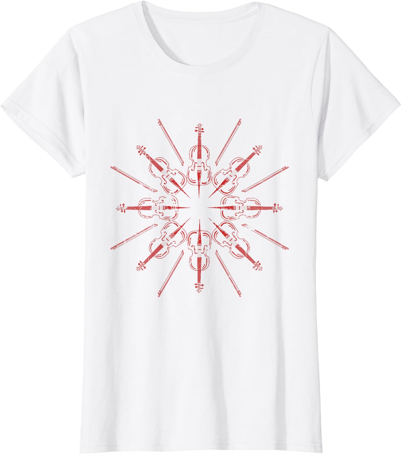 Cellists Music Gift Christmas Snowflake Cello T-Shirt