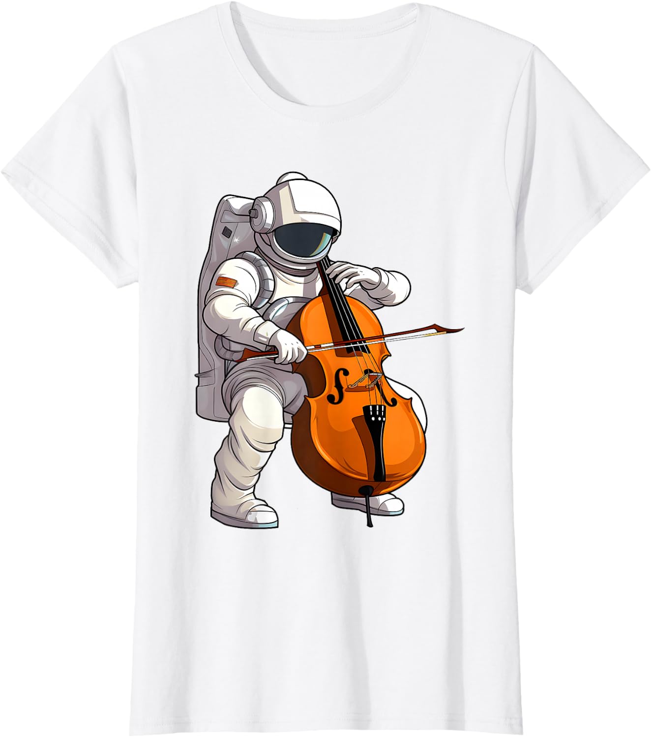 Cool Cello Art Cellist Music Cello Player Astronaut Design T-Shirt