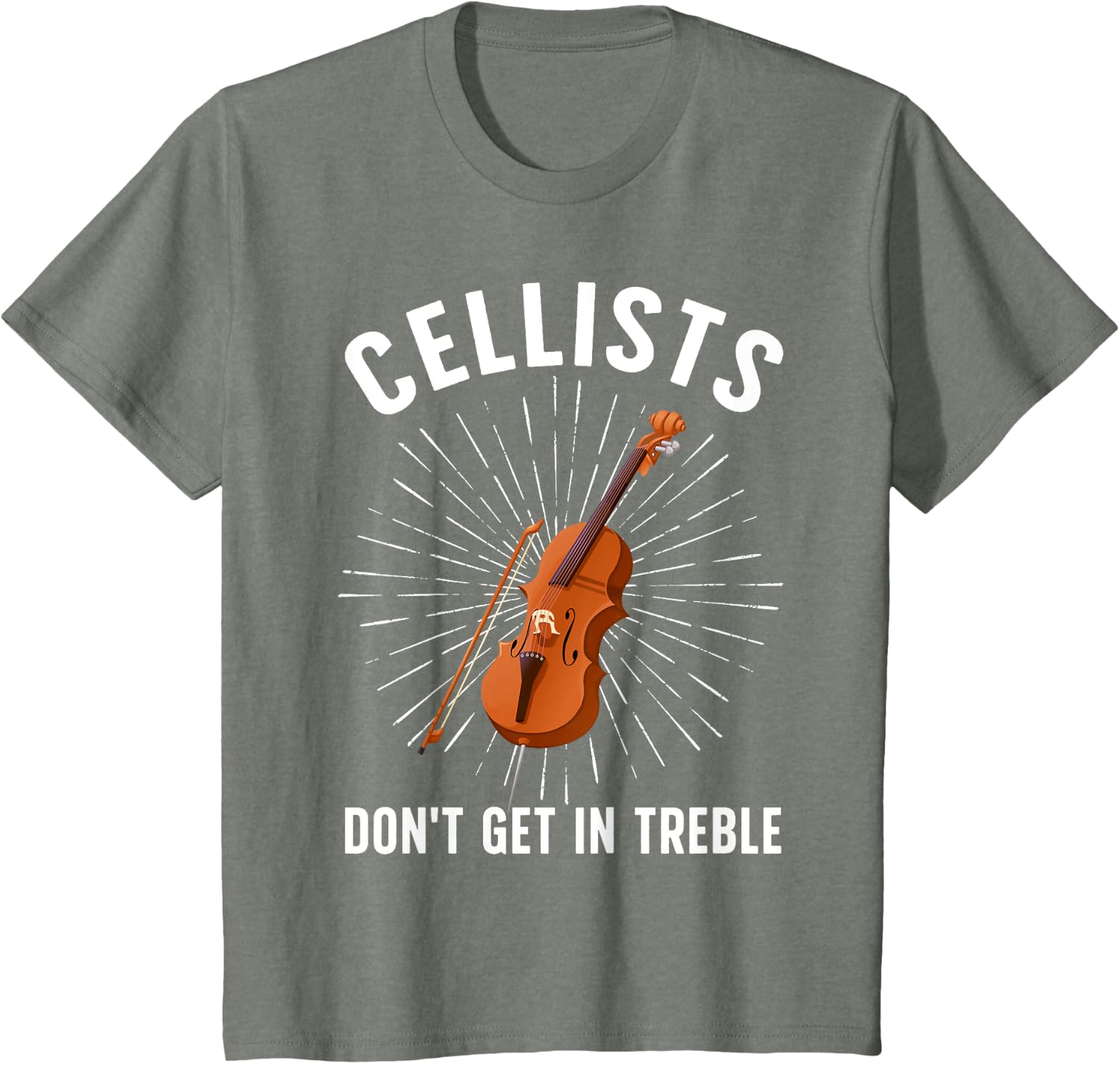 Best Cello Player Art for Men Women Kids Cello Lover Cellist T-Shirt
