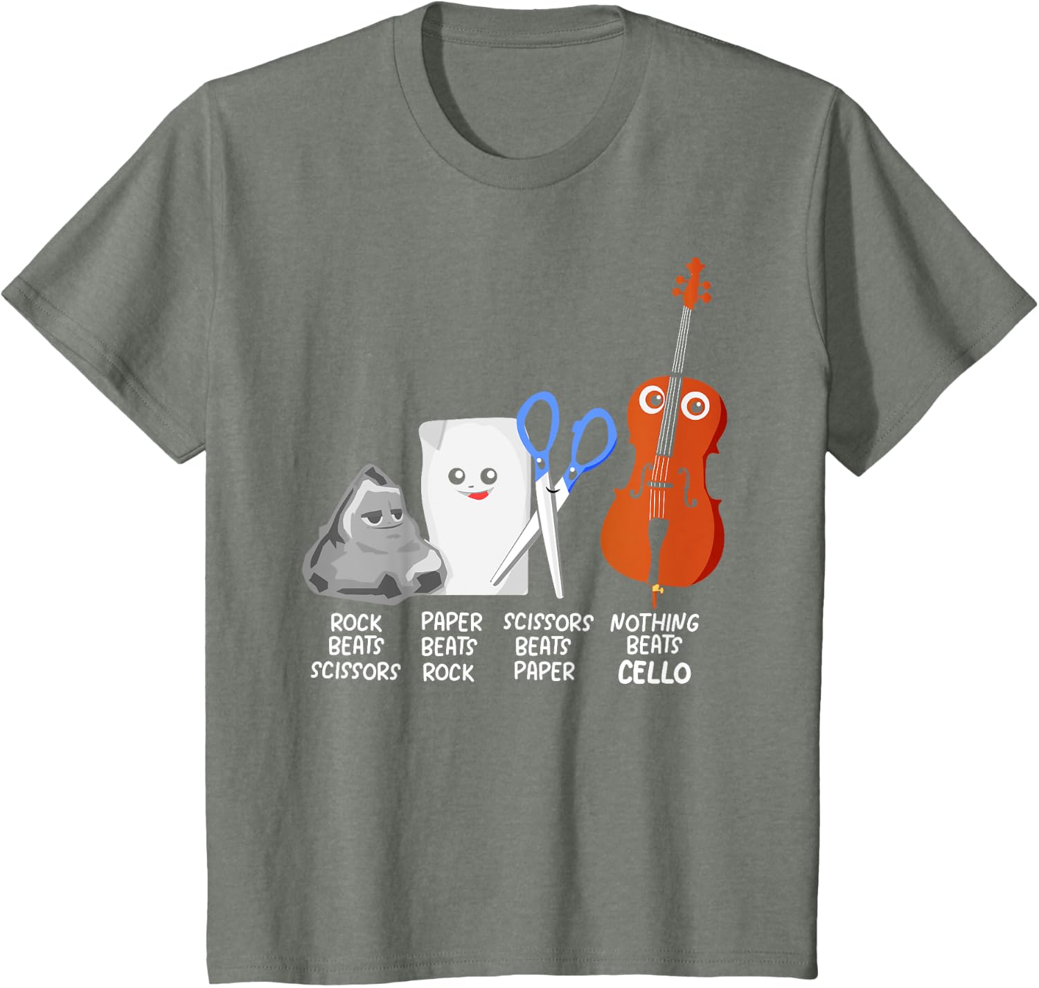 Nothing Beats Cello Quote Shirt Funny Cellist Gift Kids T-Shirt