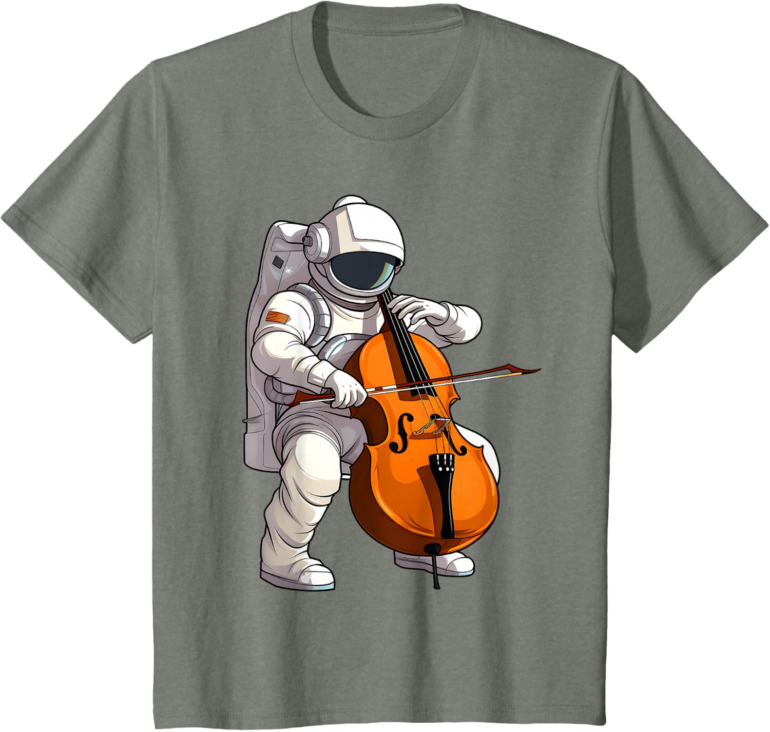 Cool Cello Art Cellist Music Cello Player Astronaut Design T-Shirt