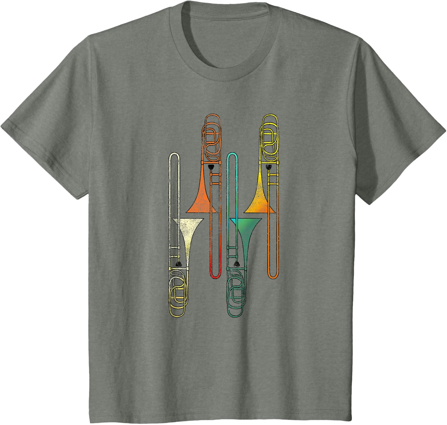Retro Trombone - Jazz T-Shirt