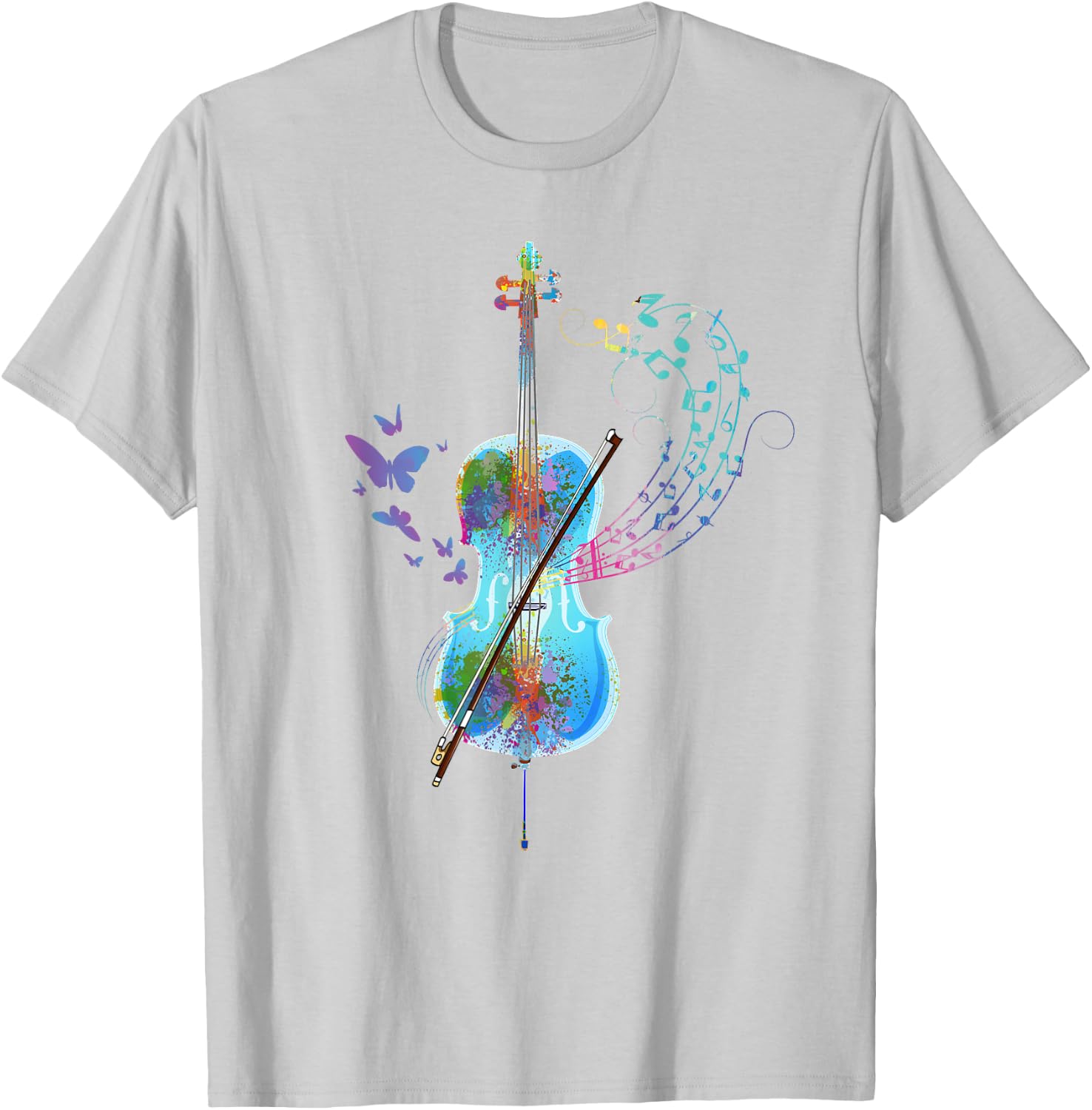 Classical Musical Instrument Colorful Cello T-Shirt