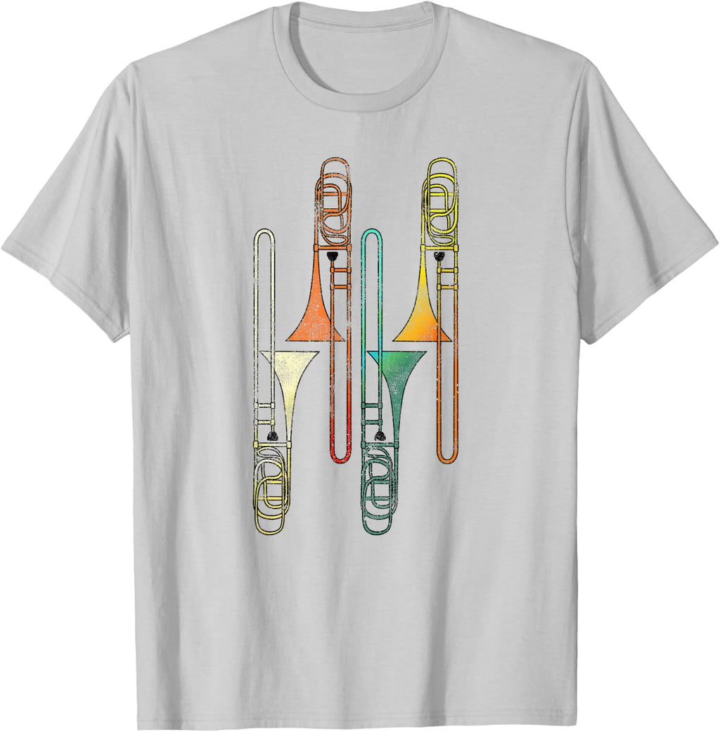 Retro Trombone - Jazz T-Shirt
