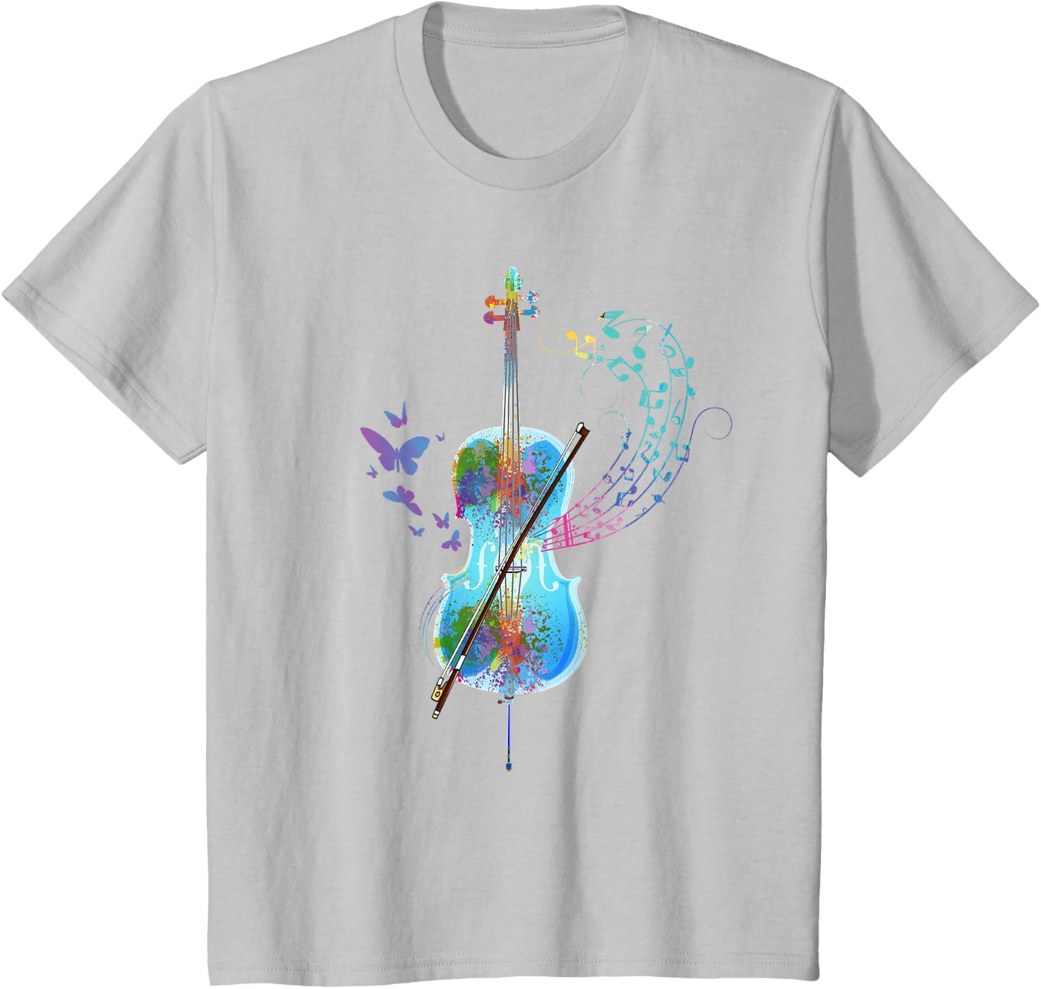 Classical Musical Instrument Colorful Cello T-Shirt