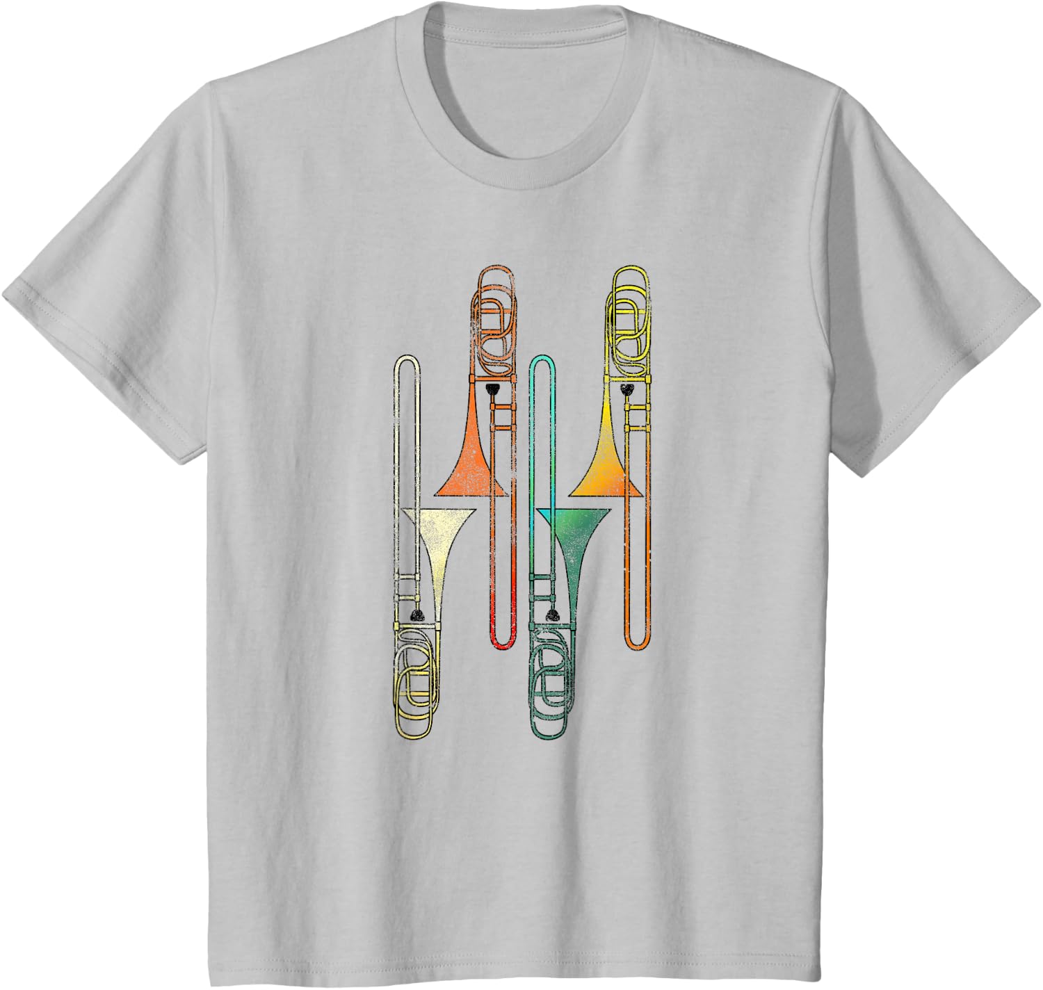 Retro Trombone - Jazz T-Shirt