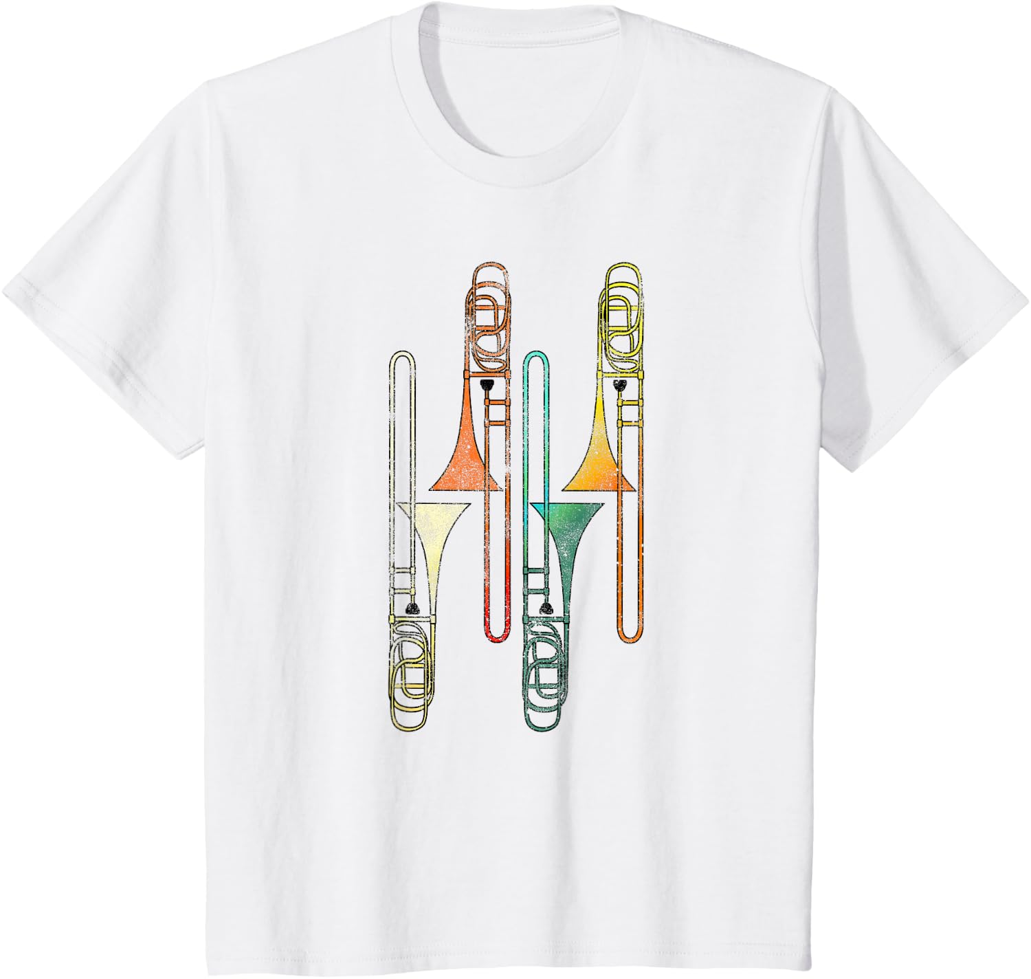 Retro Trombone - Jazz T-Shirt